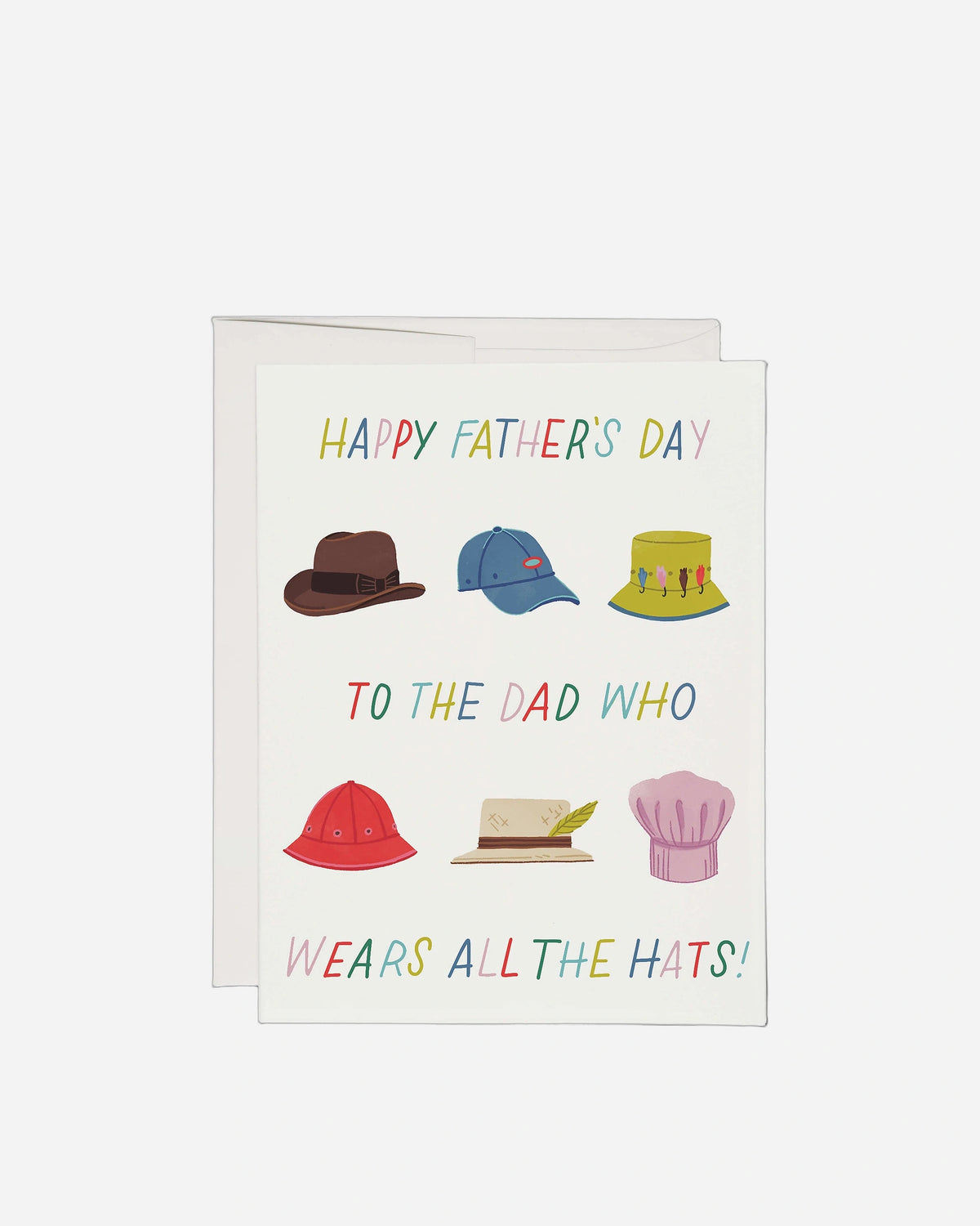 A photo of Lots of Hats greeting card