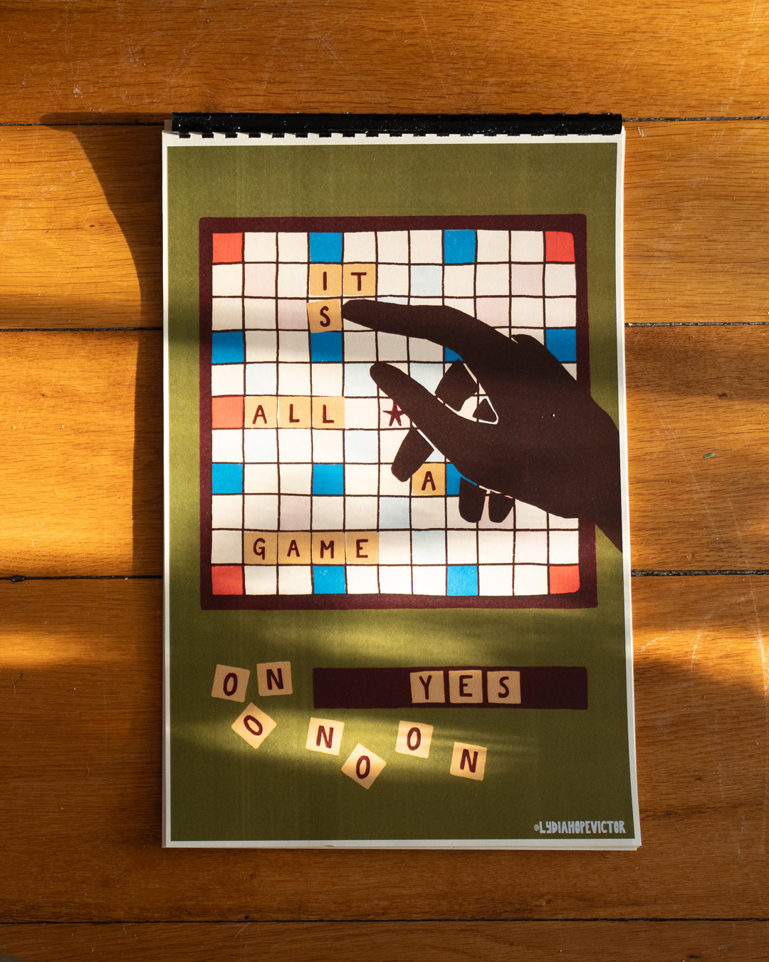 Lydia Hope Victor 2026 Board Game Calendar