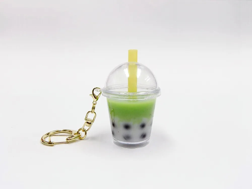 Matcha Boba keychain