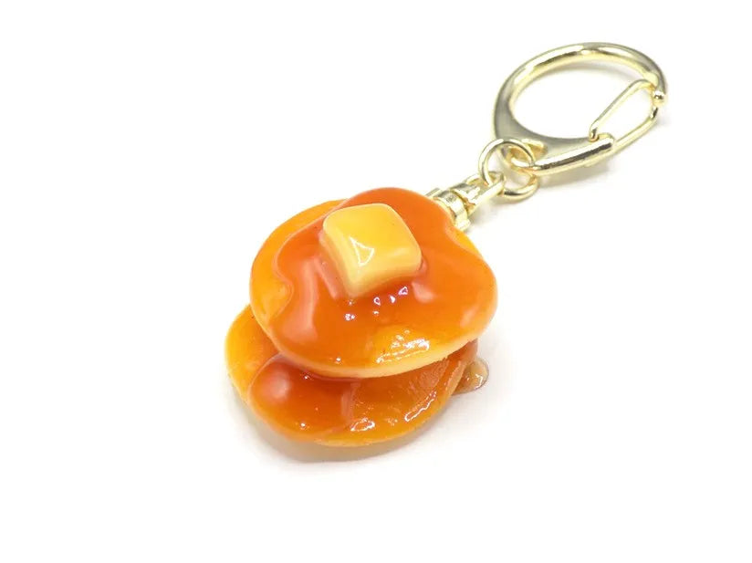 Pancake stack keychain