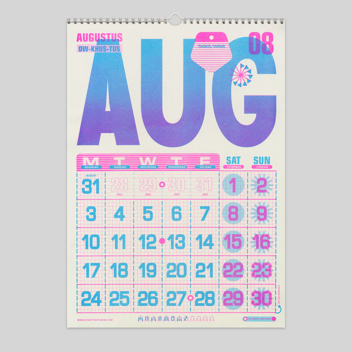 2026 A3 Riso Calendar - Another Corner