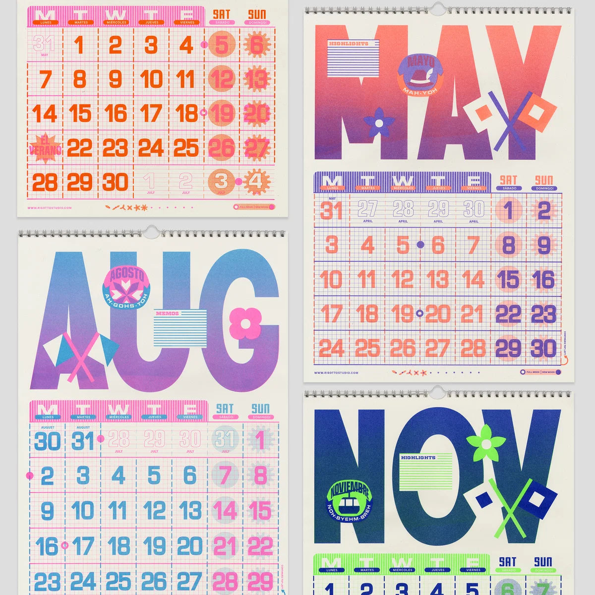 2027 A3 Riso Calendar