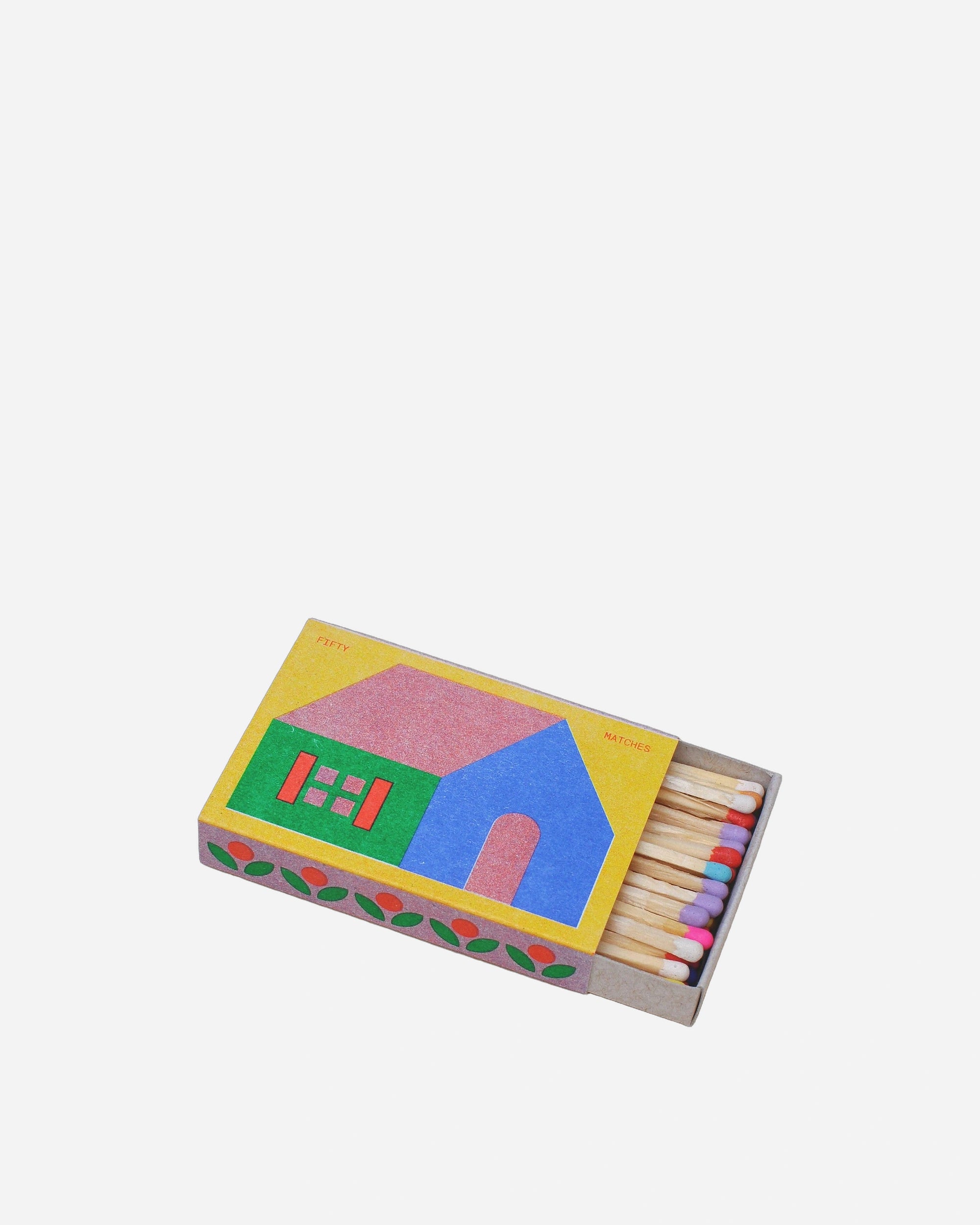 A photo of House risograph printed matchbox