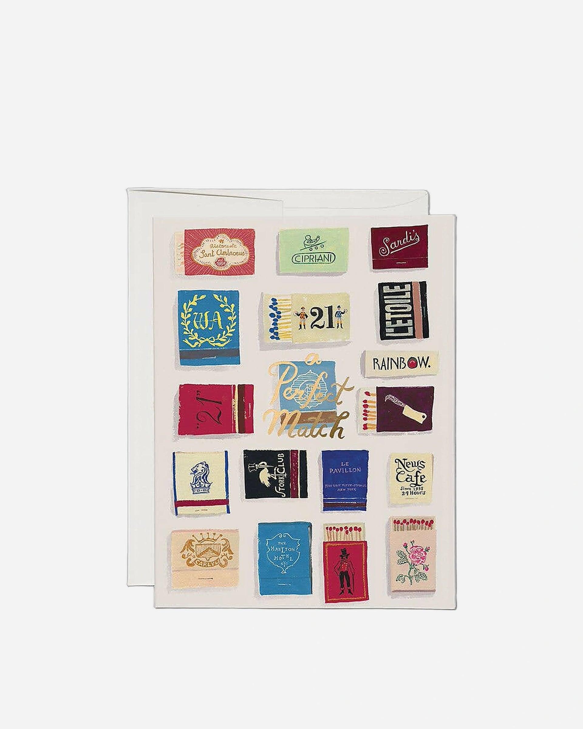 Matches love greeting card