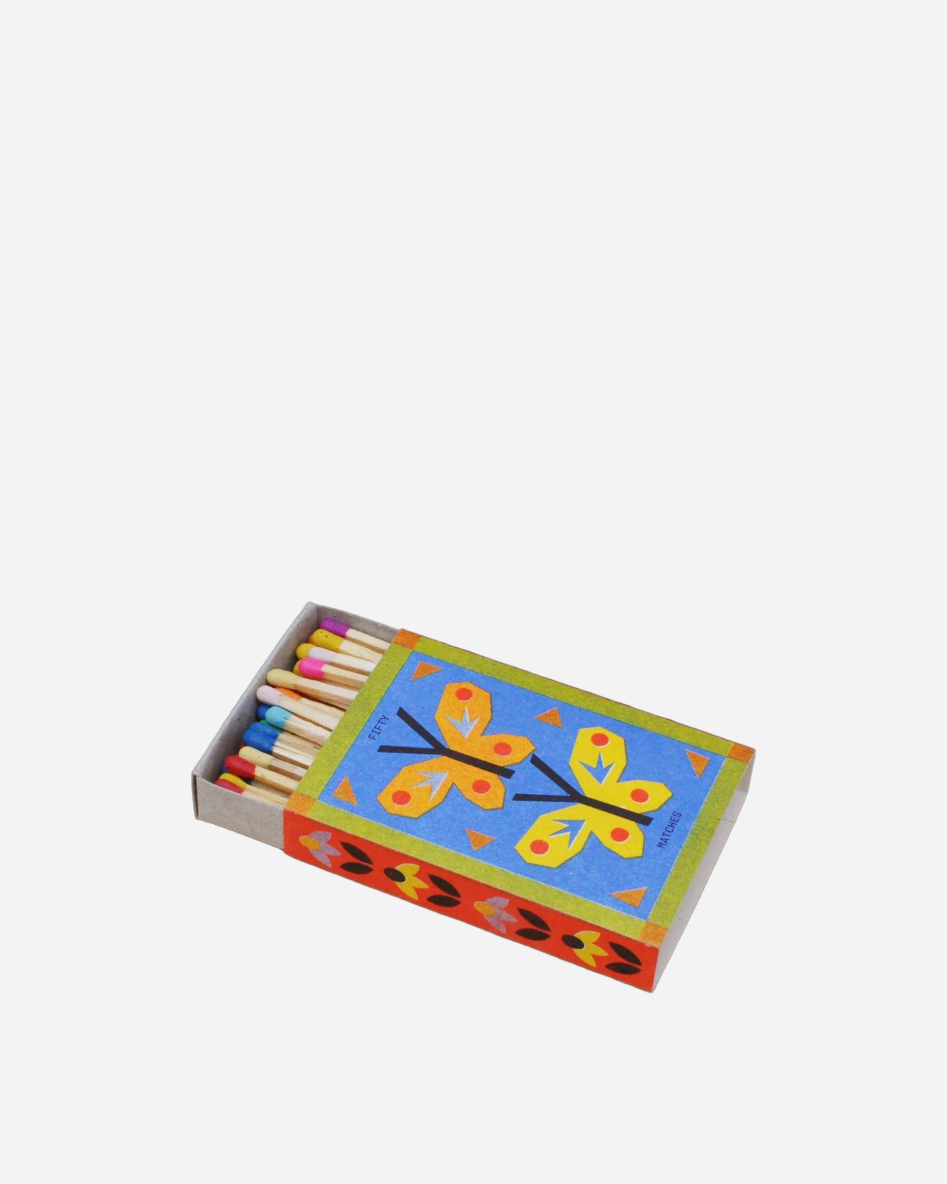 Butterfly risograph printed matchbox