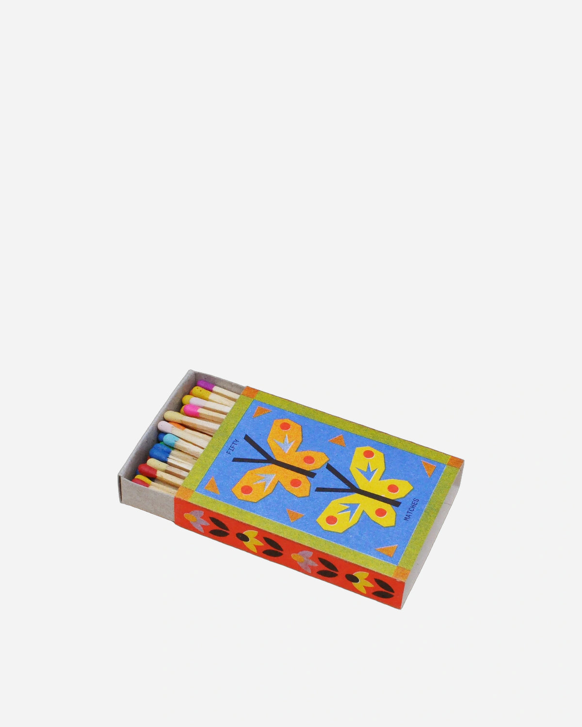 Butterfly risograph printed matchbox