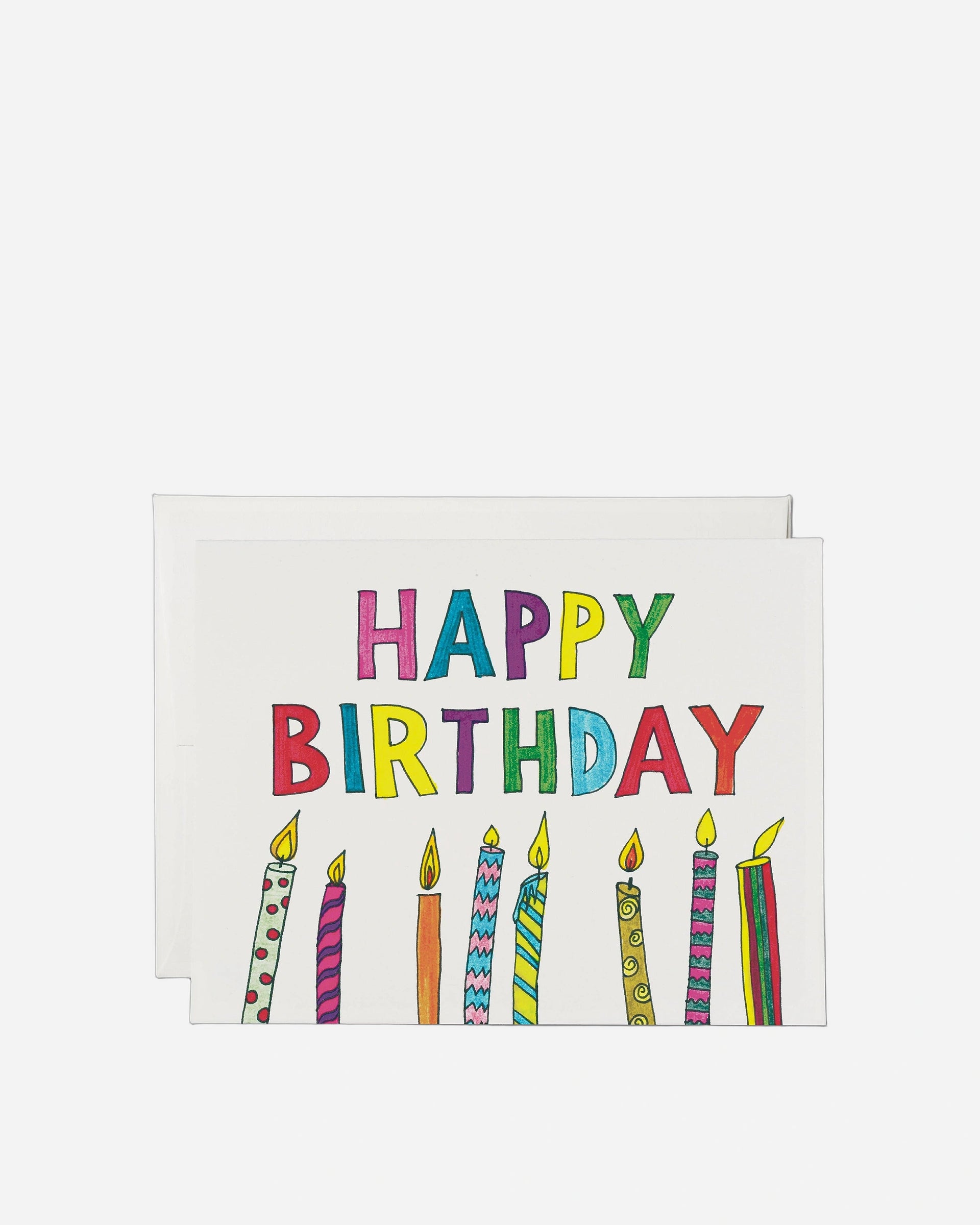 Colorful Candles greeting card