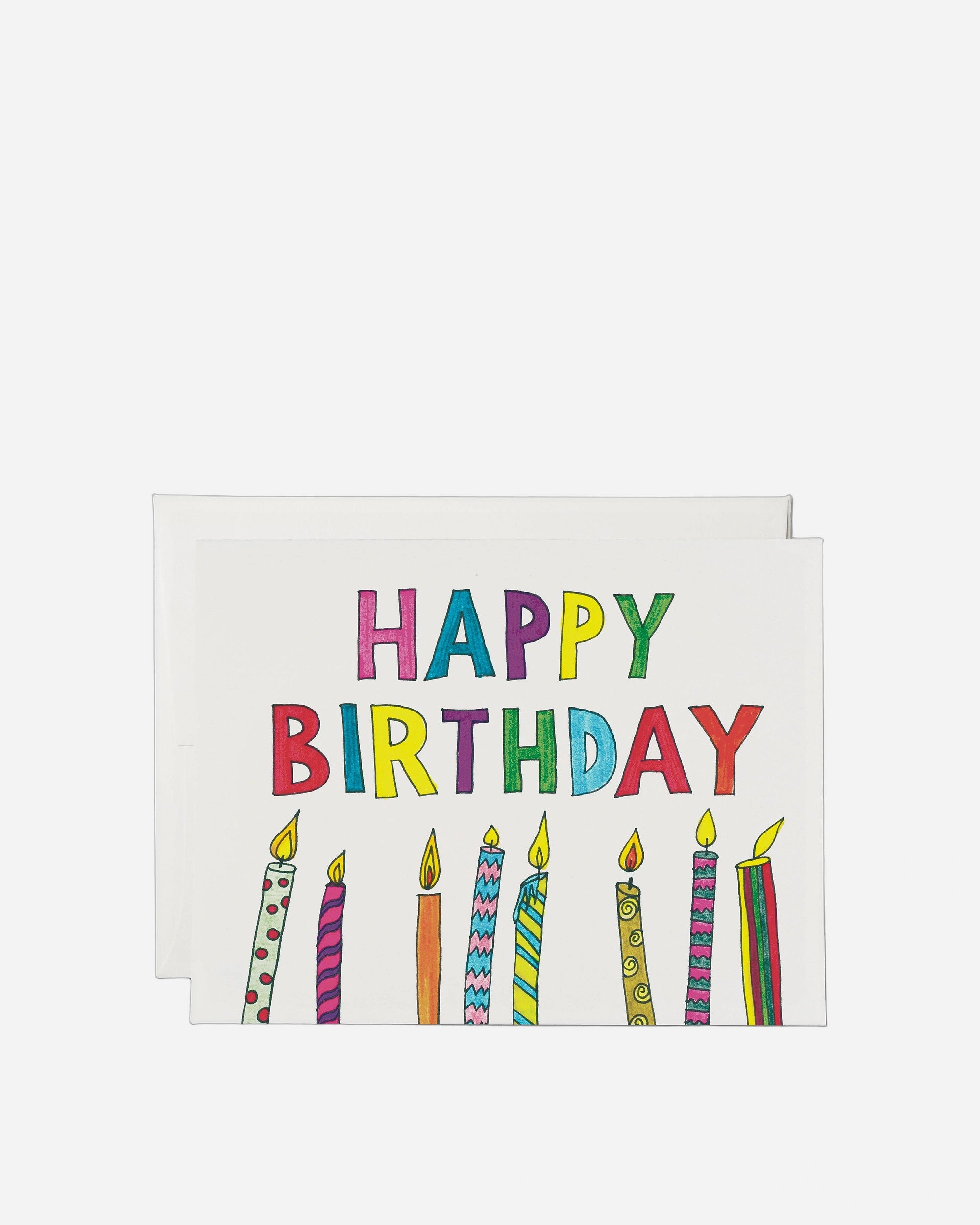Colorful Candles greeting card