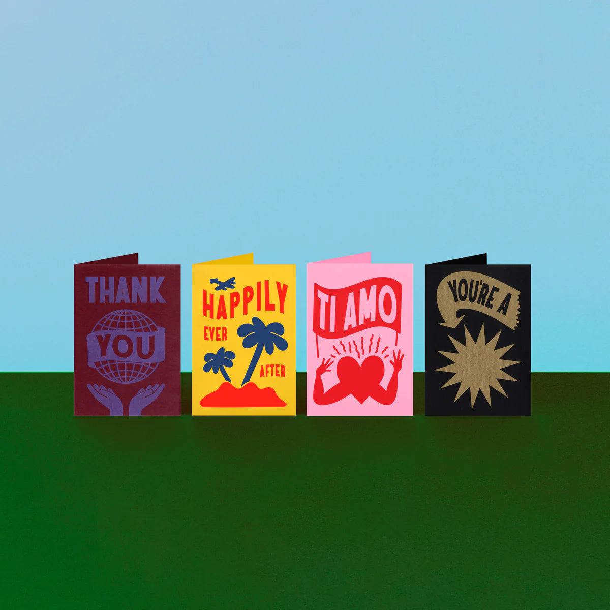 Thank You greeting card — detail
