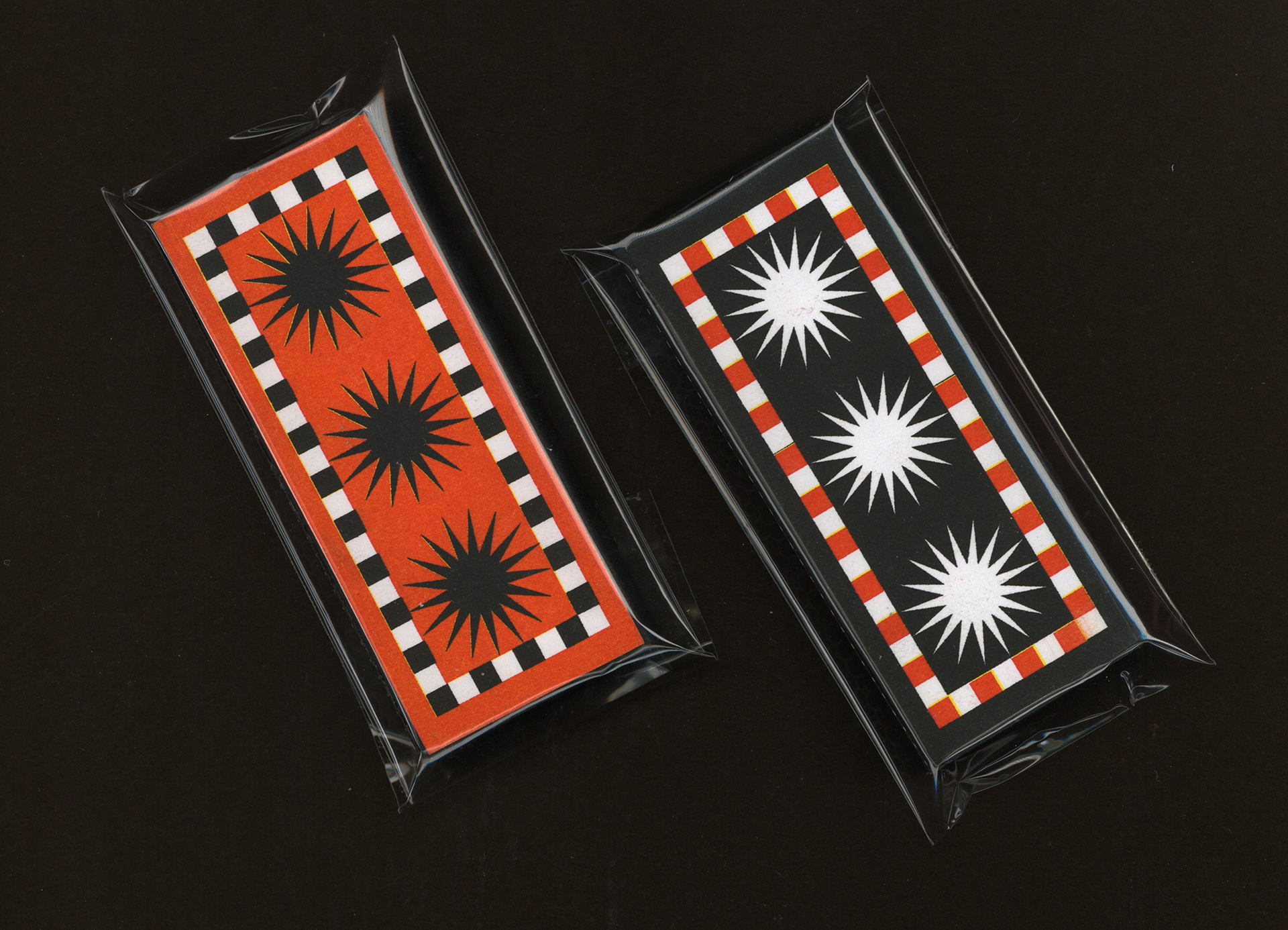 Geomegtric Star Risograph Printed Matches