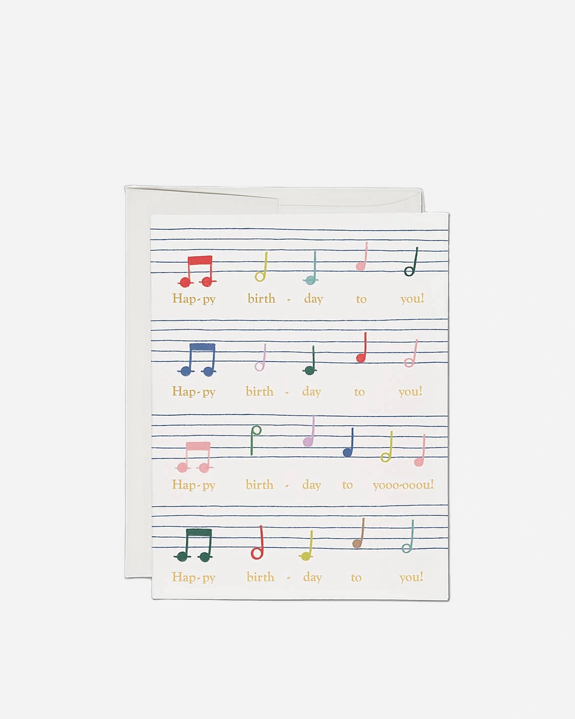 A photo of Birthday Song greeting card