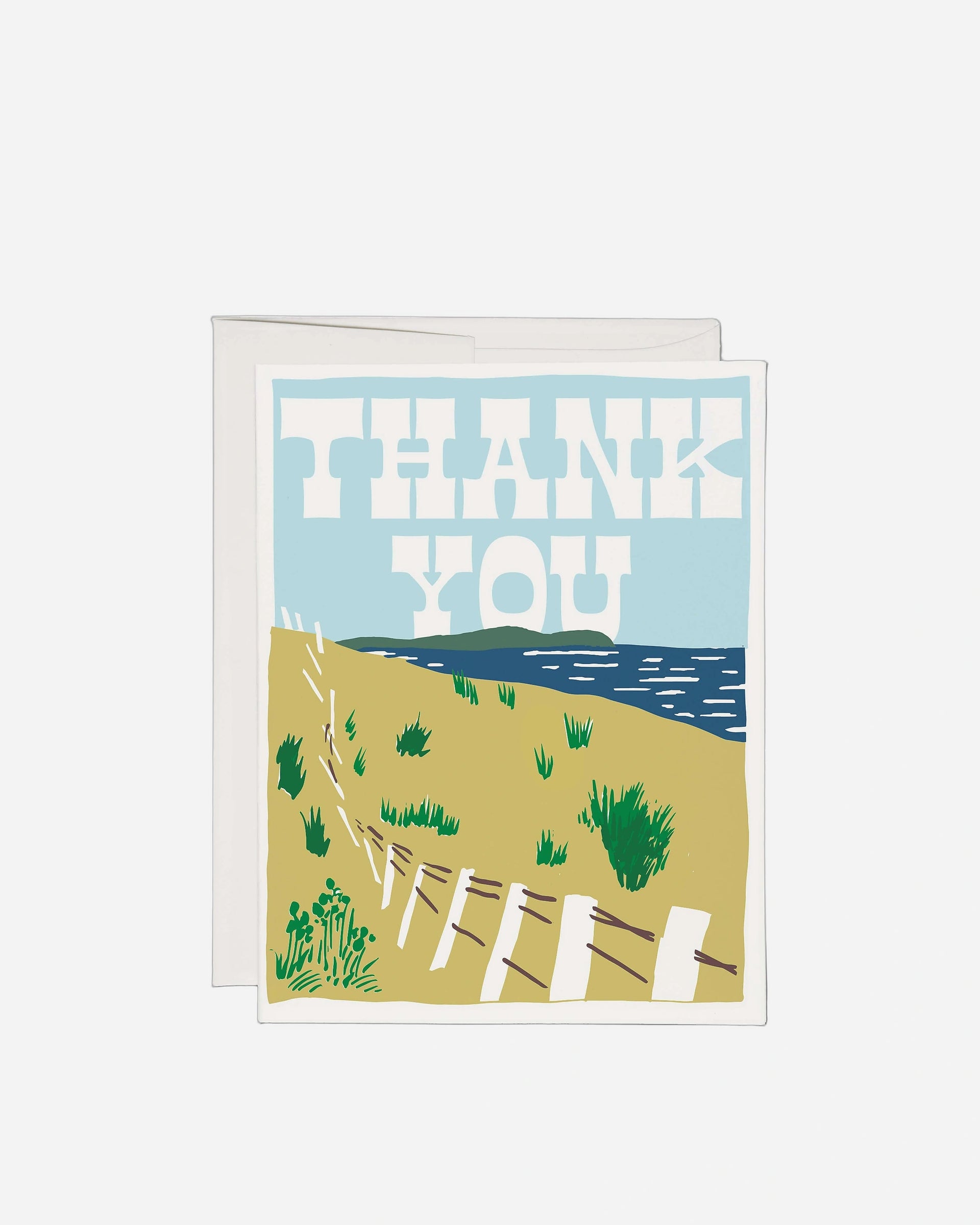 Seaside Thanks greeting card