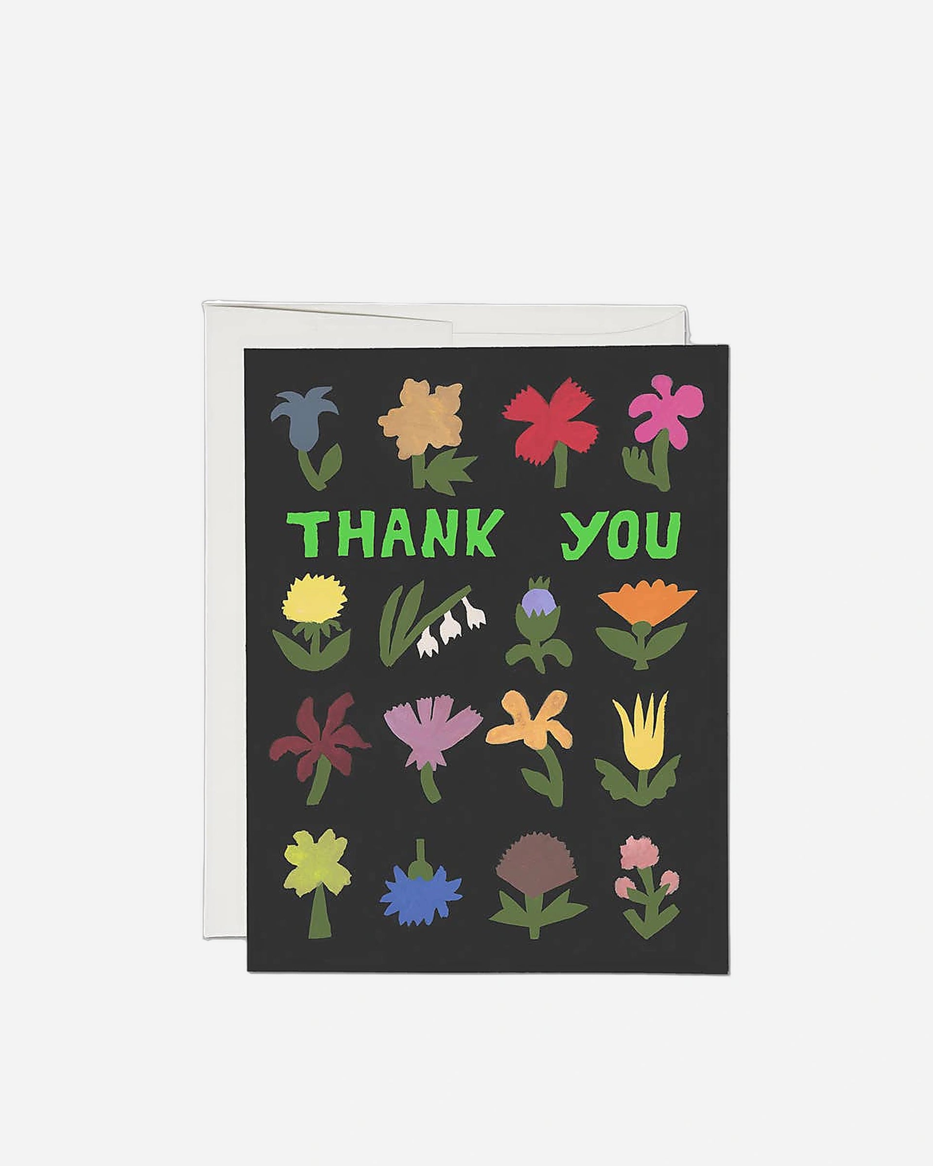 Little Flowers thank you greeting card