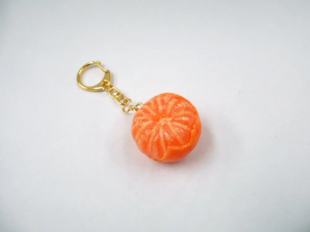 Small mandarin with skin keychain