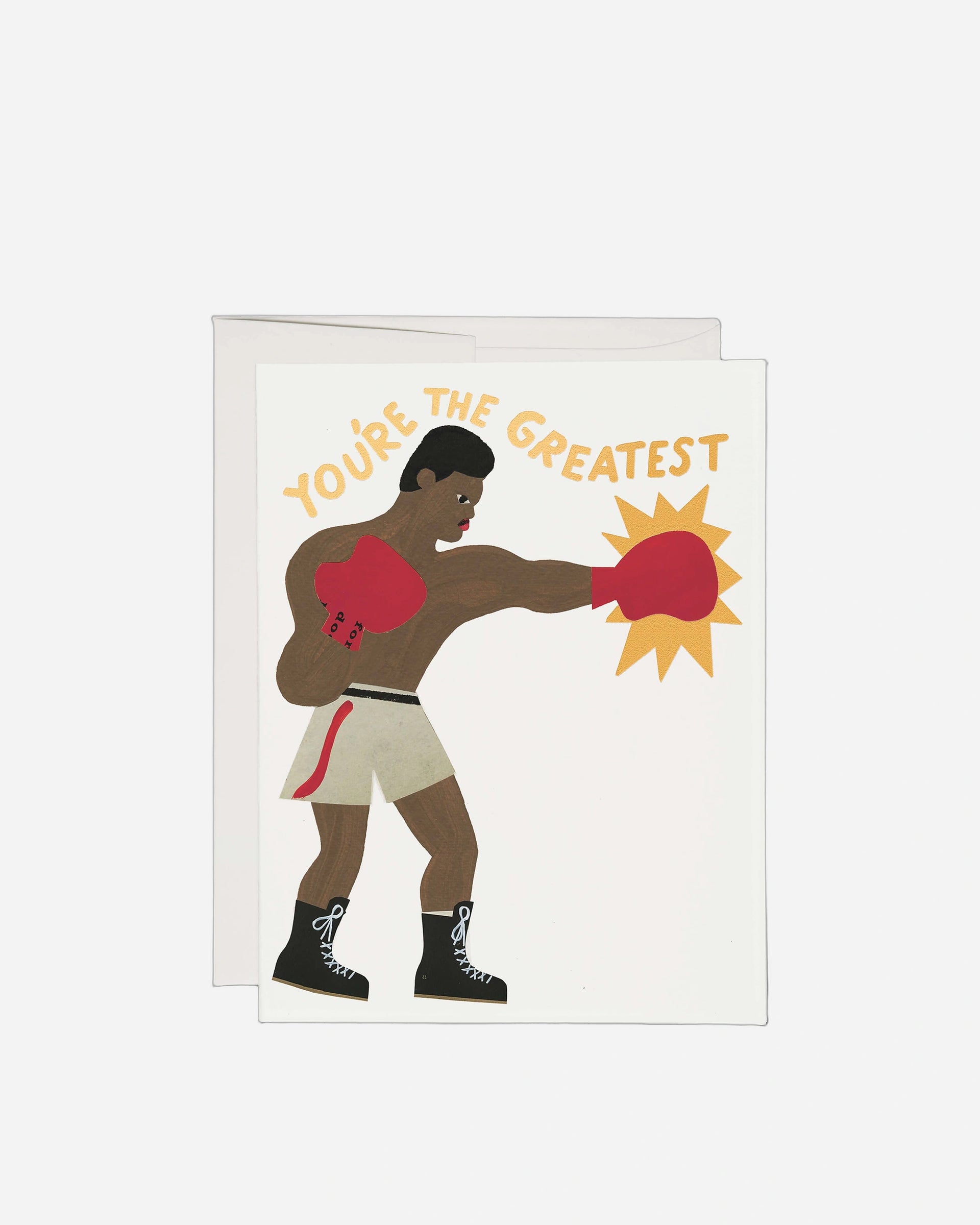 Greatest Boxer greeting card