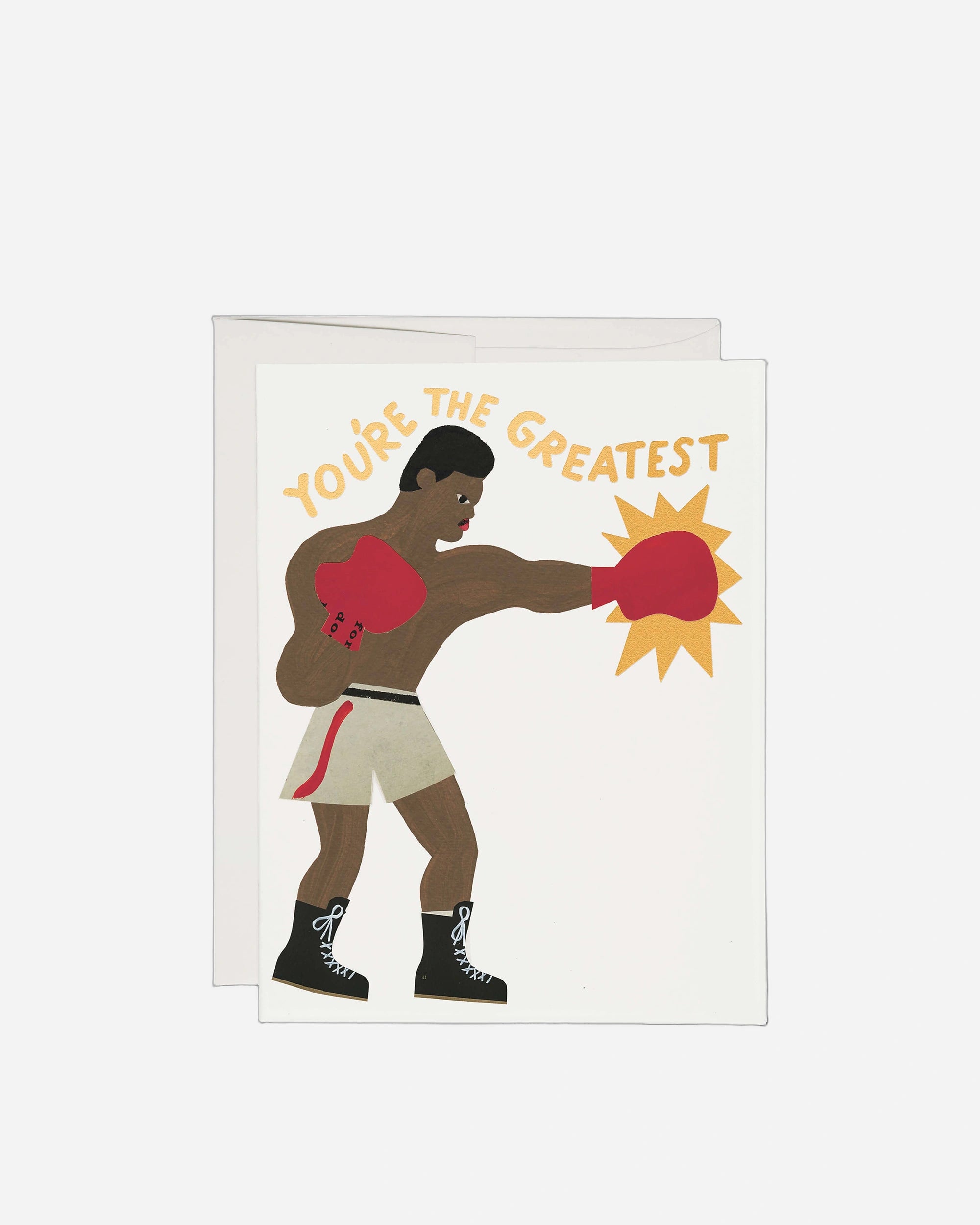 Greatest Boxer greeting card