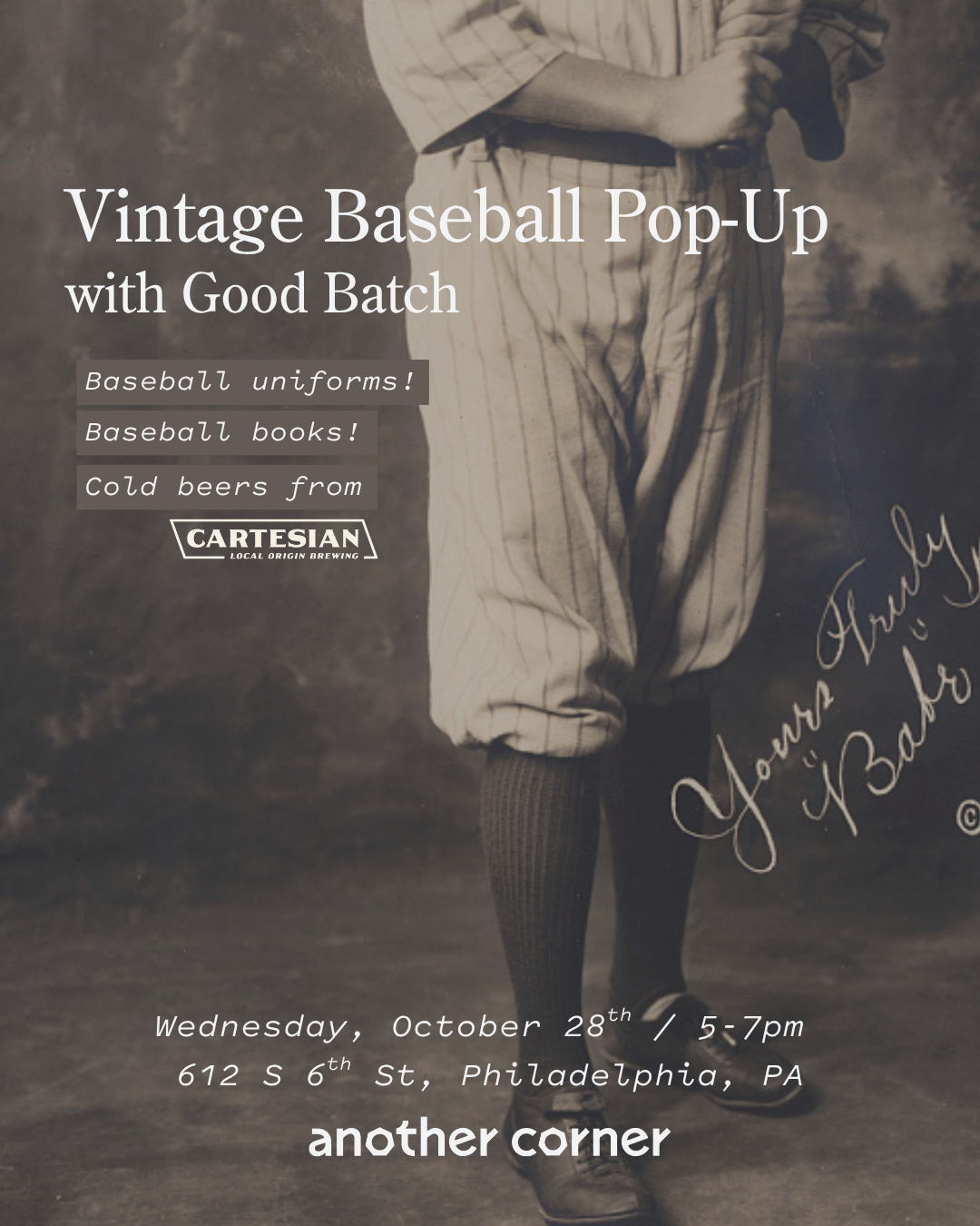Vintage Baseball Pop-up