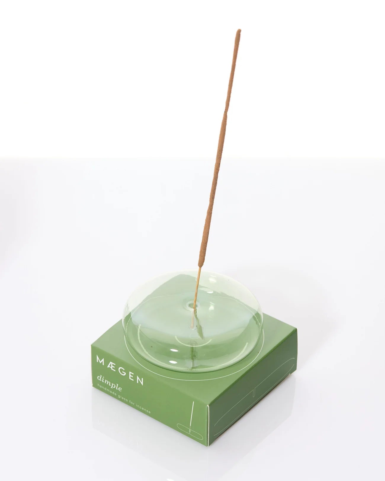 Dimple glass incense holder