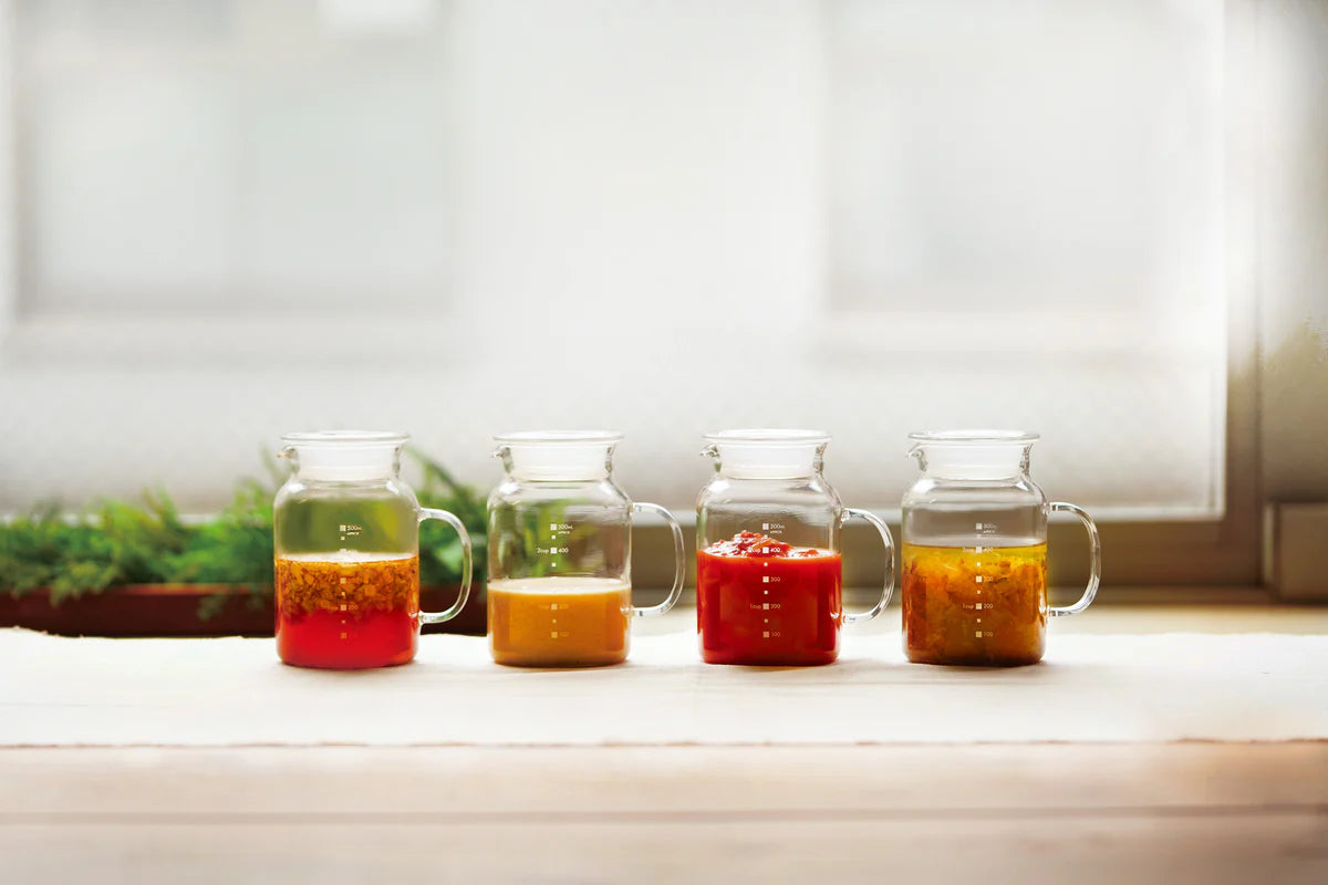 Glass Source Pot server — detail