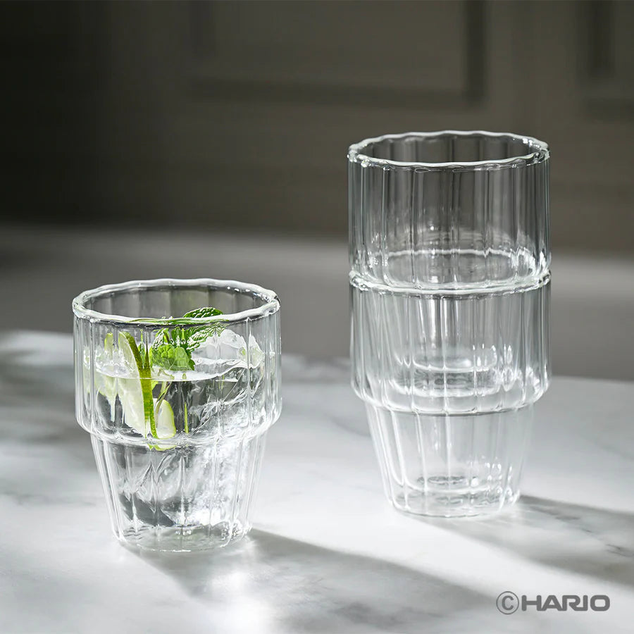 Double Wall Stack Glass Line: Set of 2