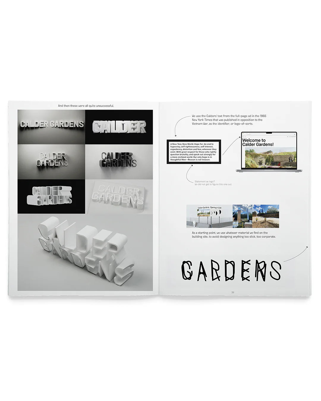 Finding an Identity for Calder Gardens