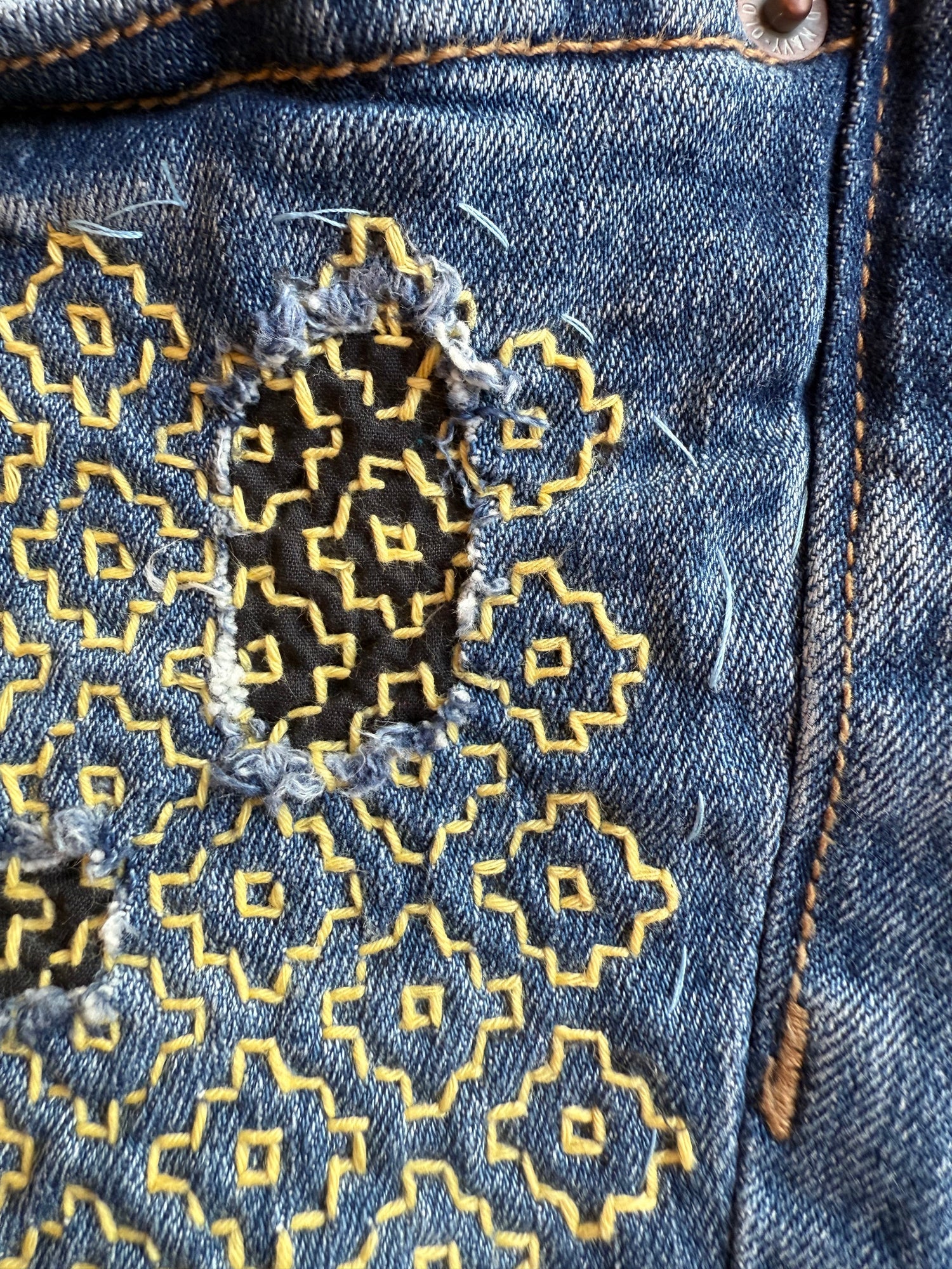 Visible Mending with Approved Textiles