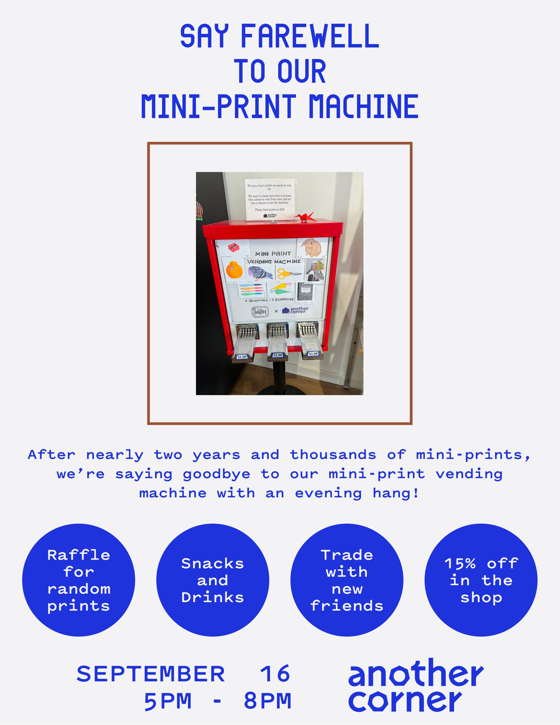 Mini-Print Machine Send Off