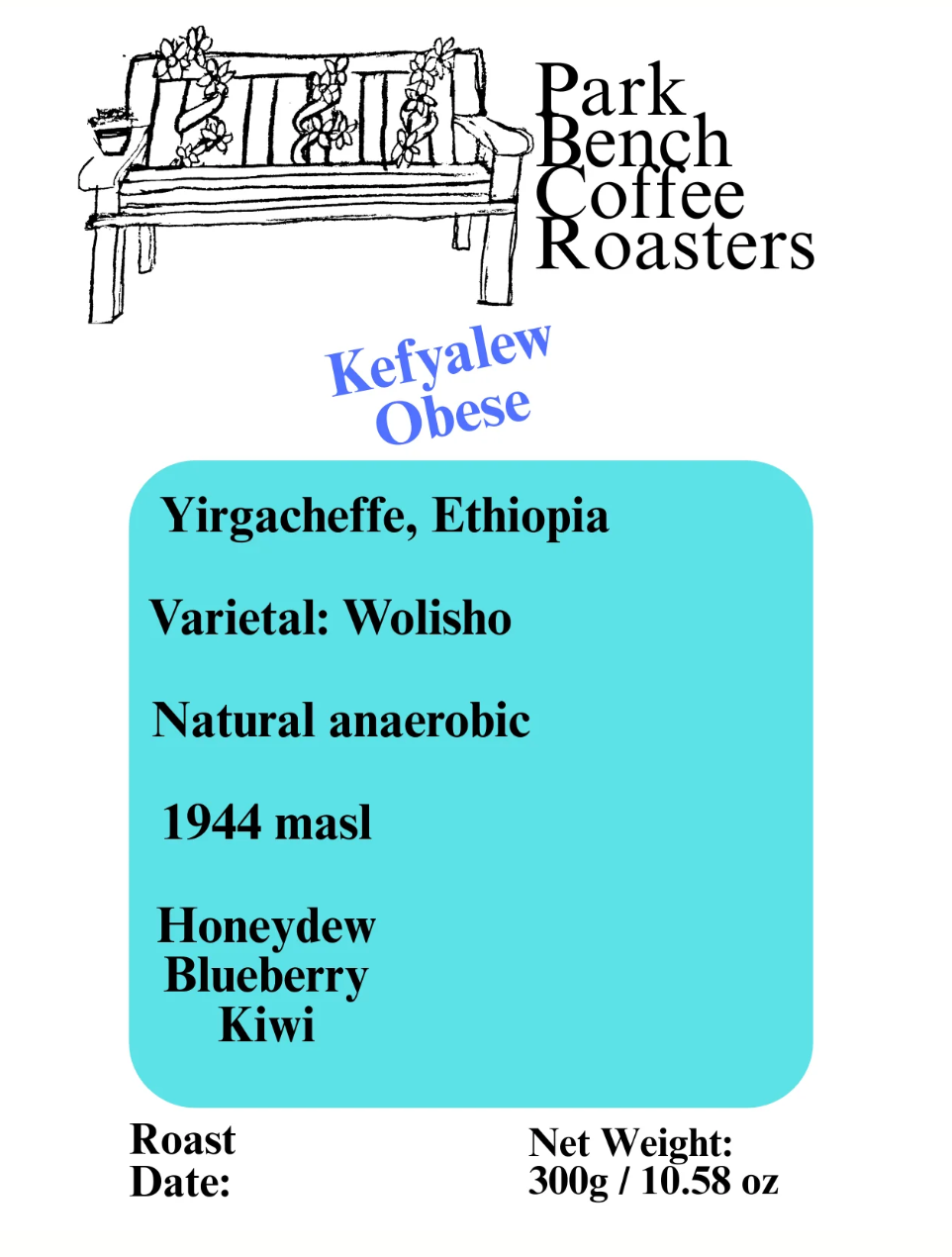 Park Bench Coffee - Kefyalew Obese