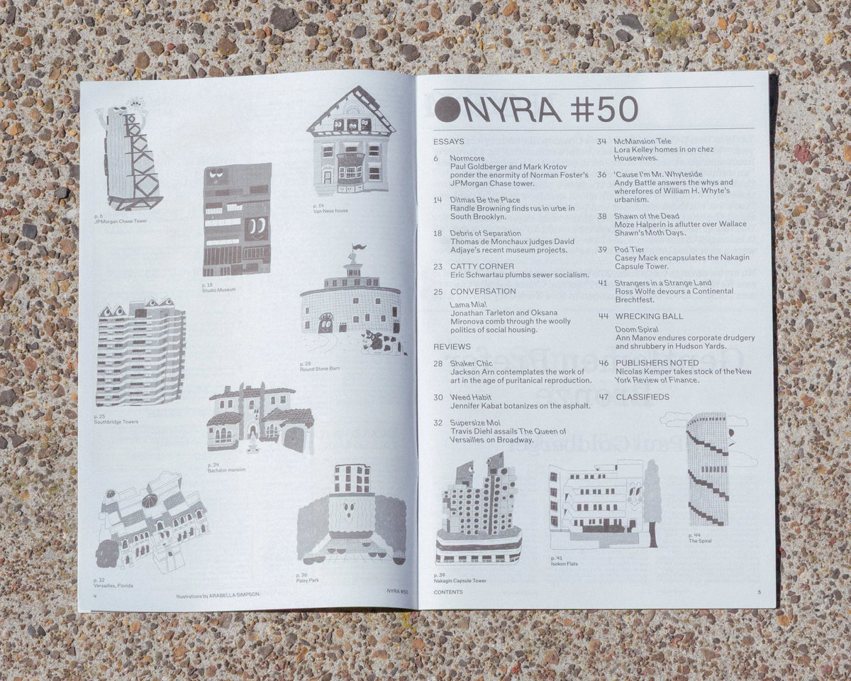 New York Review of Architecture #50 Spring 2026 — detail