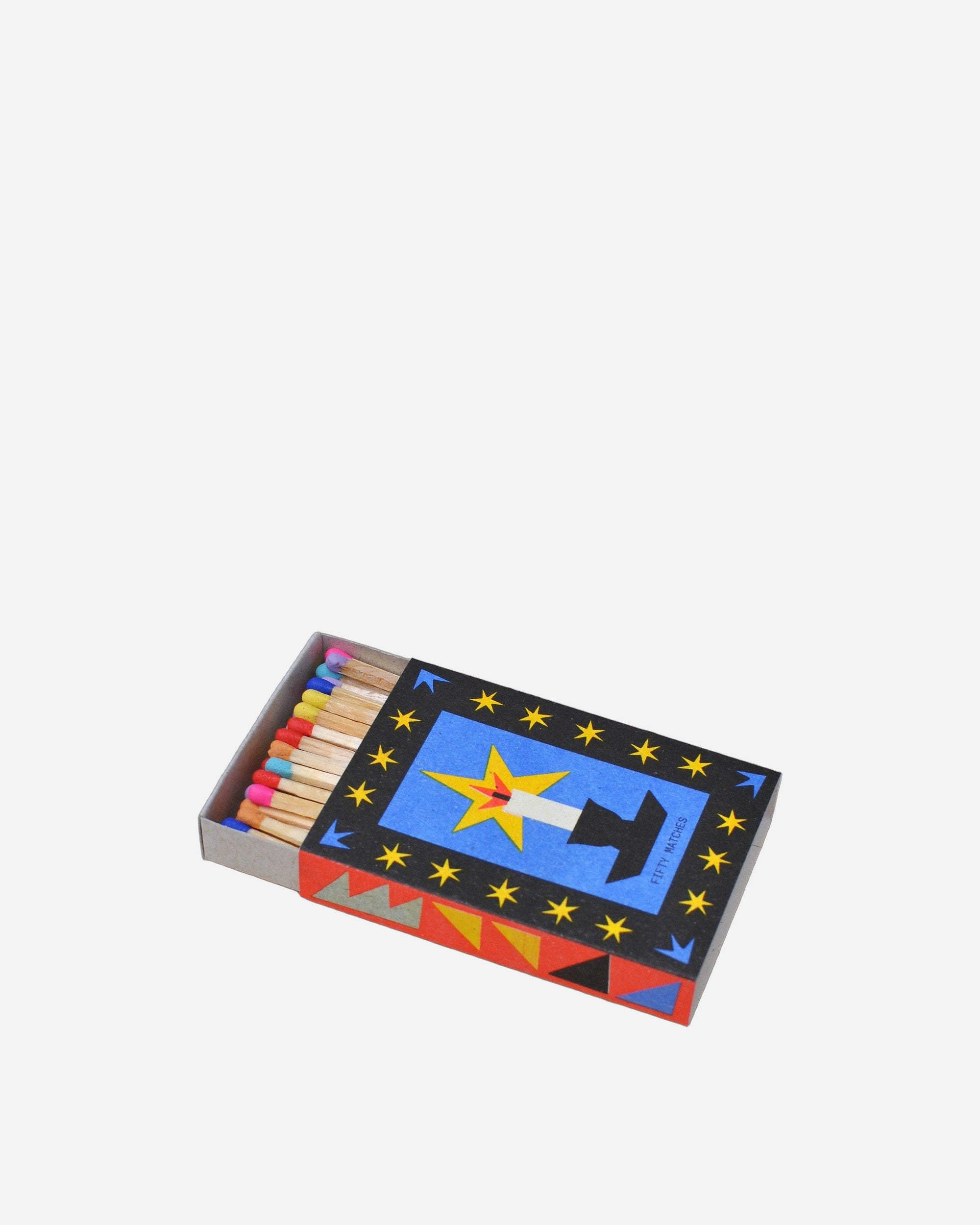 A photo of Candle risograph printed matchbox