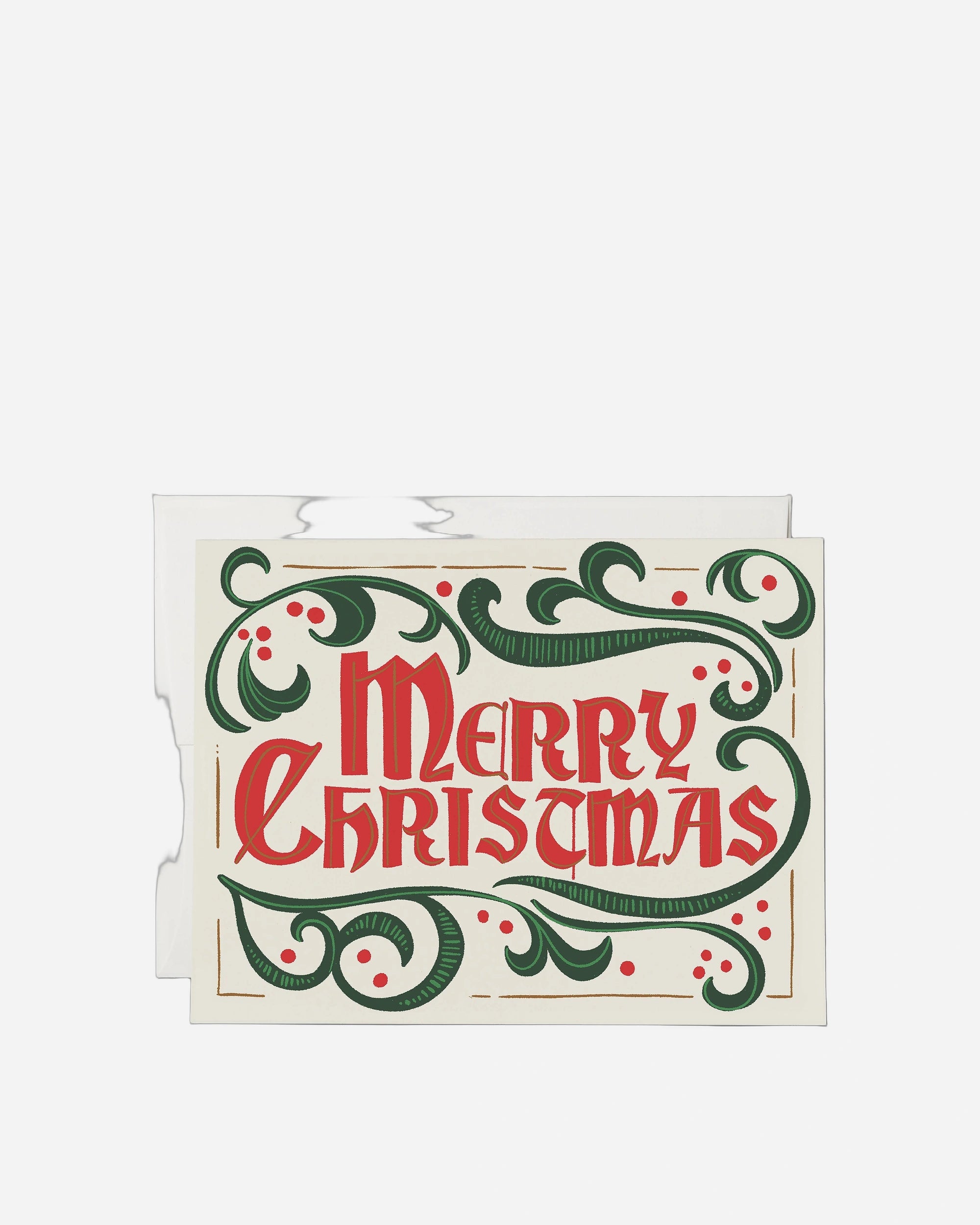 A photo of Old-Fashioned Christmas holiday greeting card