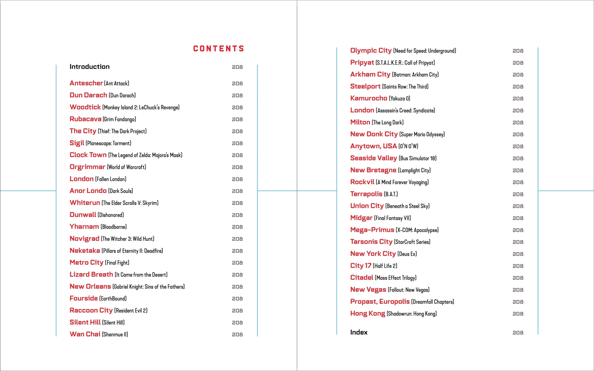 Virtual Cities: An Atlas & Exploration of Video Game Cities