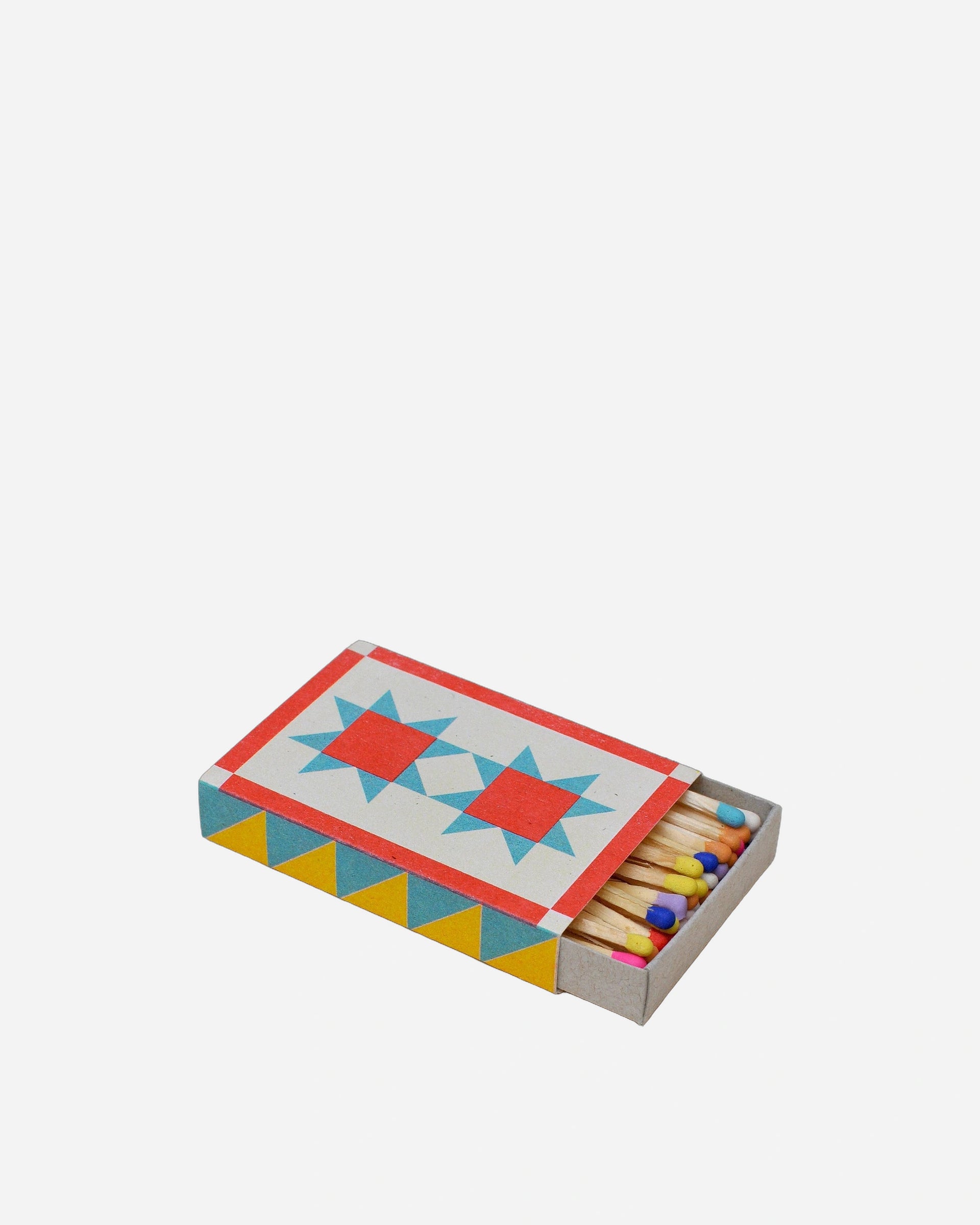 A photo of Quilt risograph printed matchbox