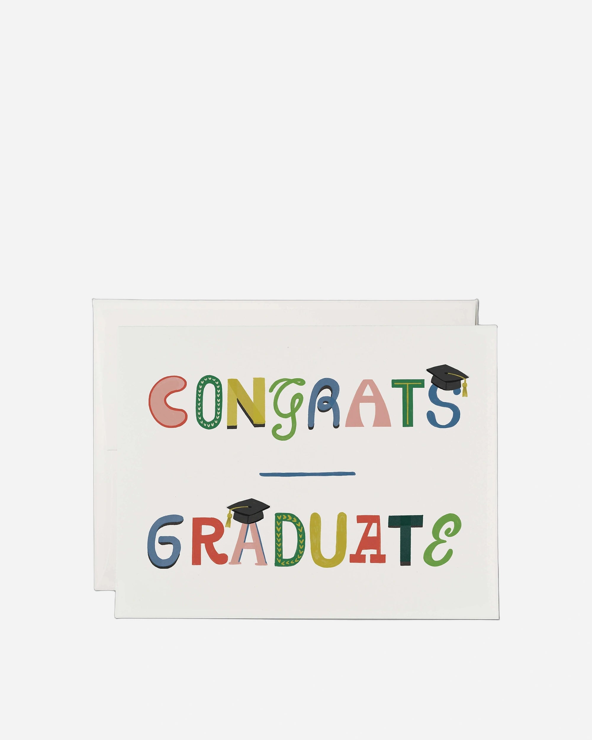 A photo of Graduate Typography greeting card