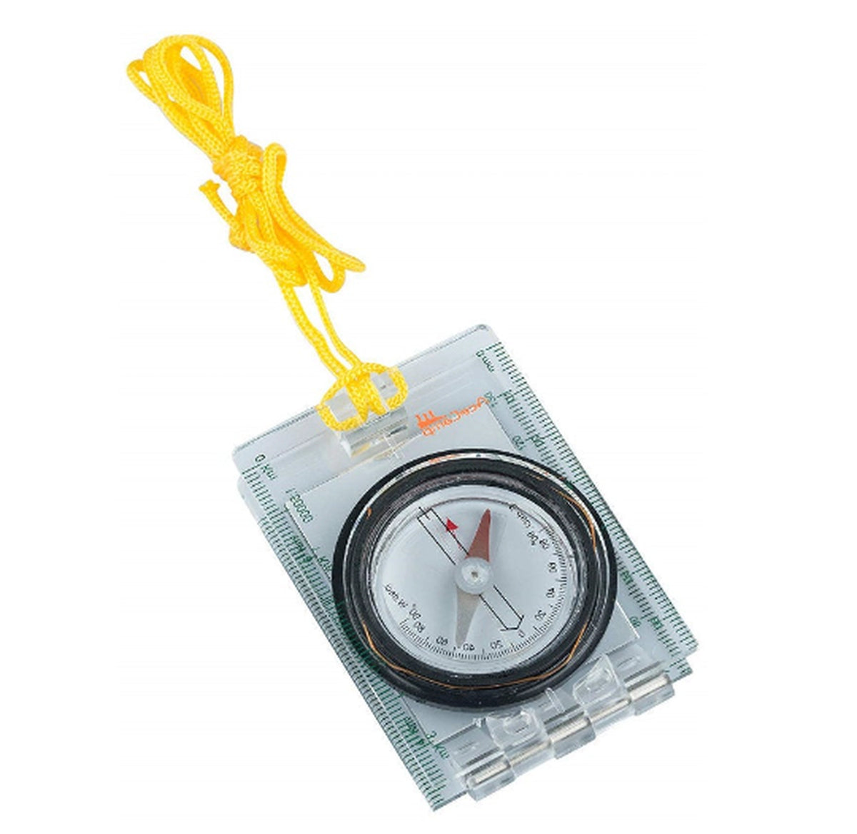 Foldable Map compass with mirror — detail