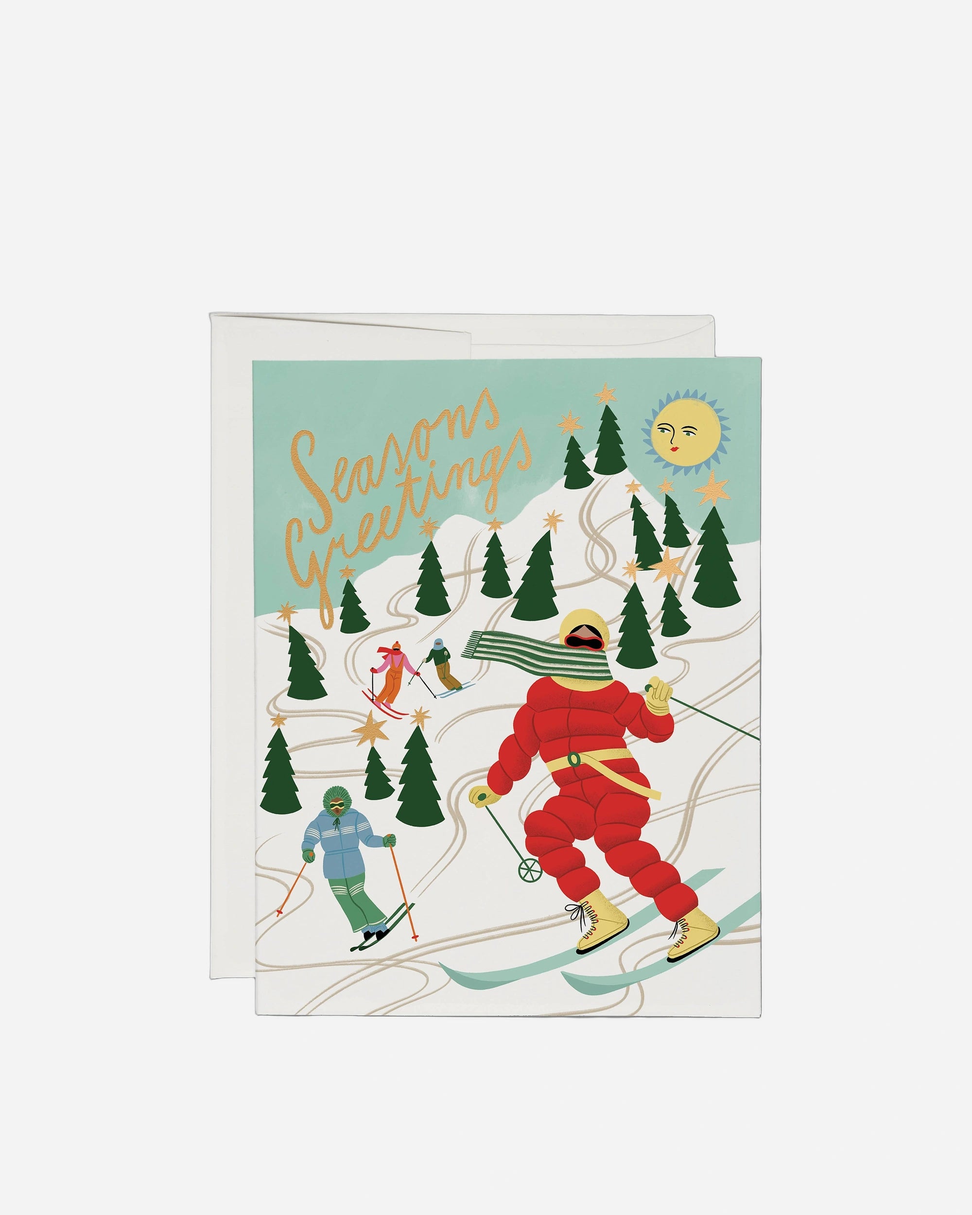 A photo of Snowy Slopes holiday greeting card