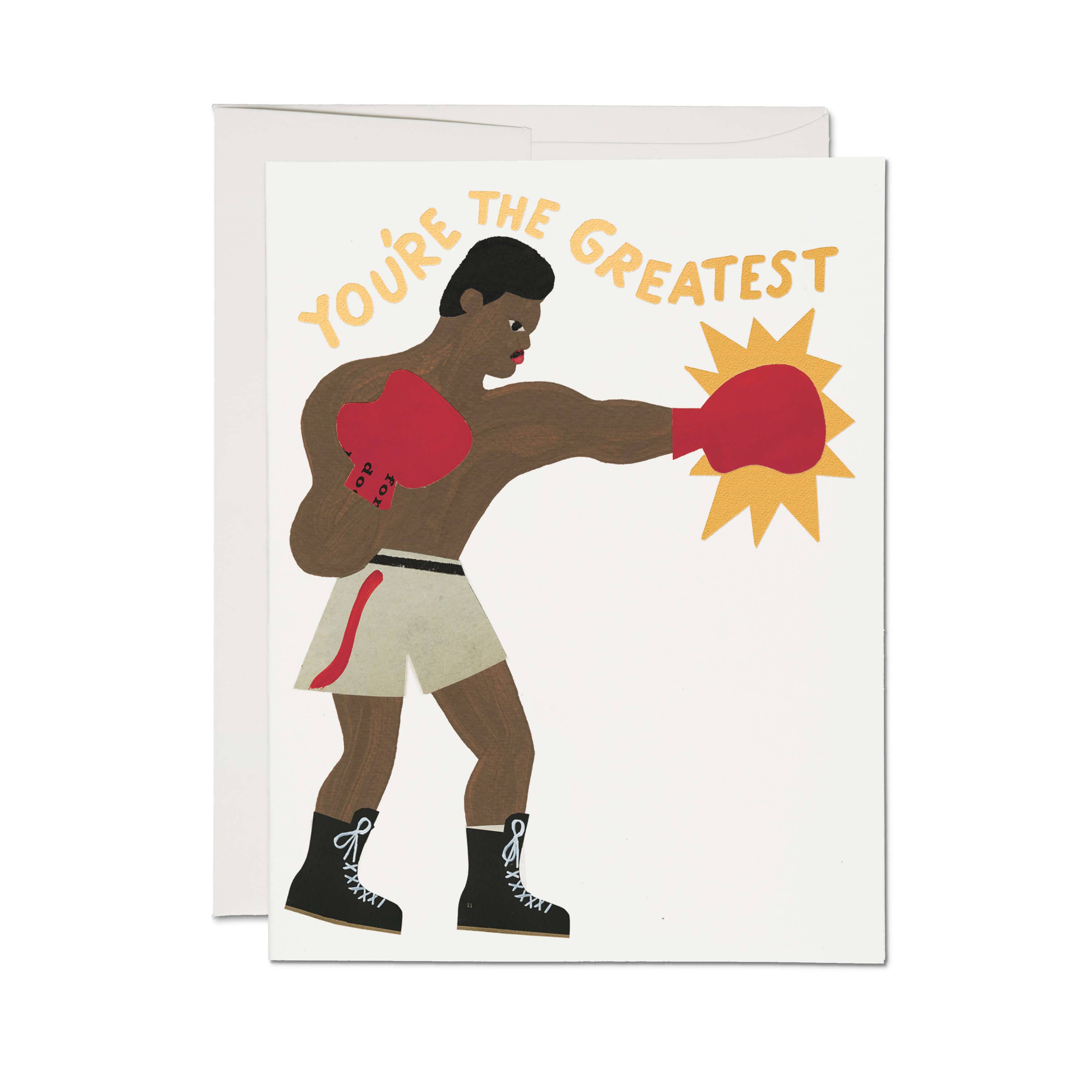 Greatest Boxer greeting card