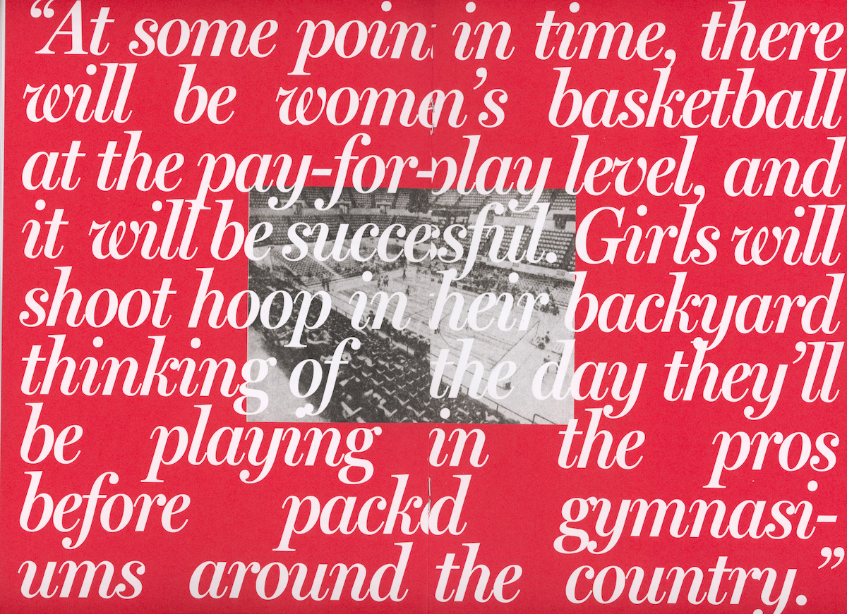 Girls Will Shoot Hoops zine — detail
