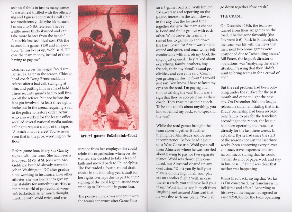 Girls Will Shoot Hoops zine