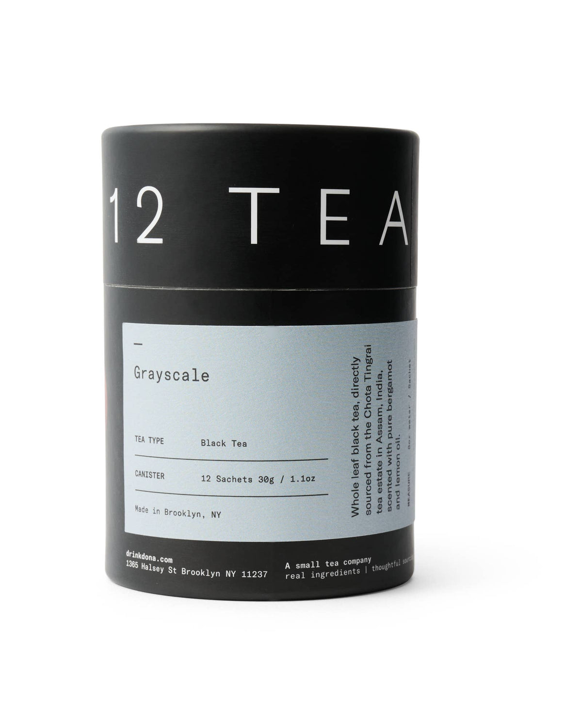 DONA Grayscale black tea canister