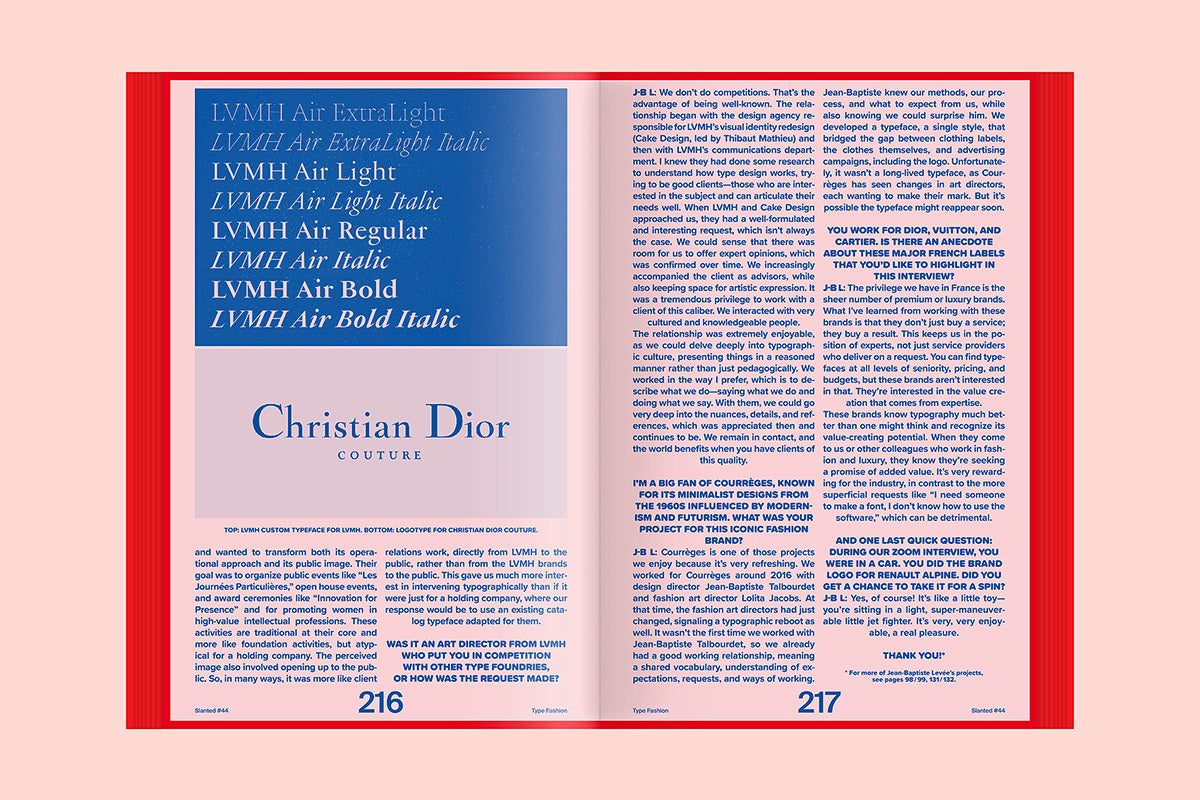 A photo of Slanted #44: Type Fashion