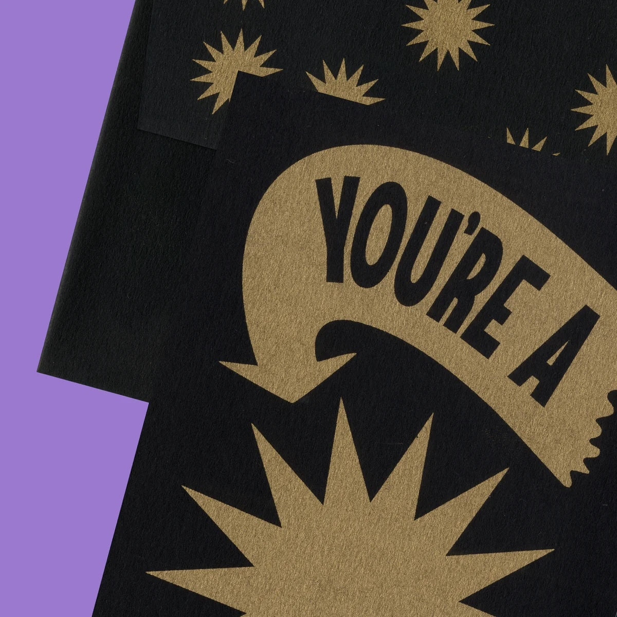 A photo of Star greeting card