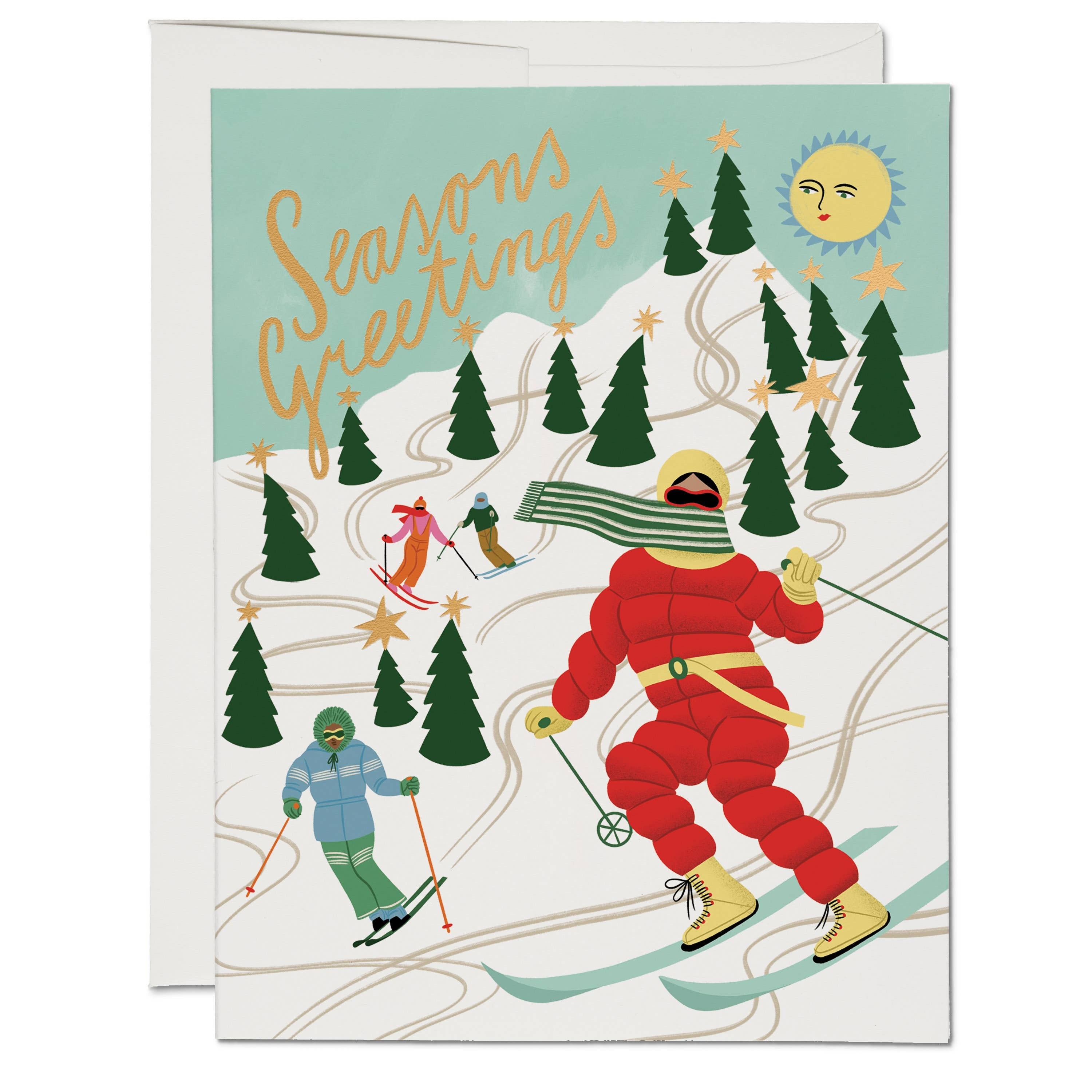 A photo of Snowy Slopes holiday greeting card