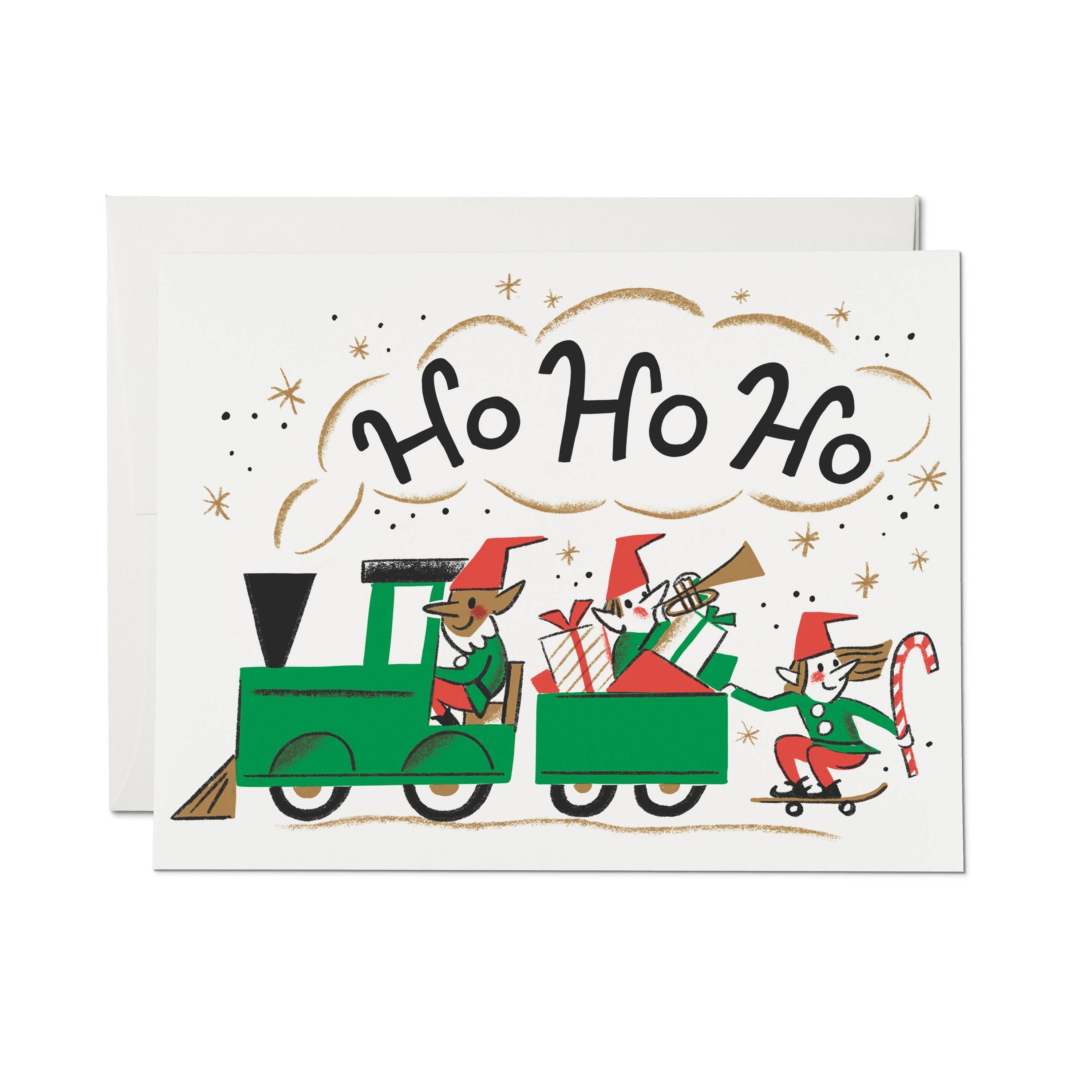A photo of Elf Train holiday greeting card