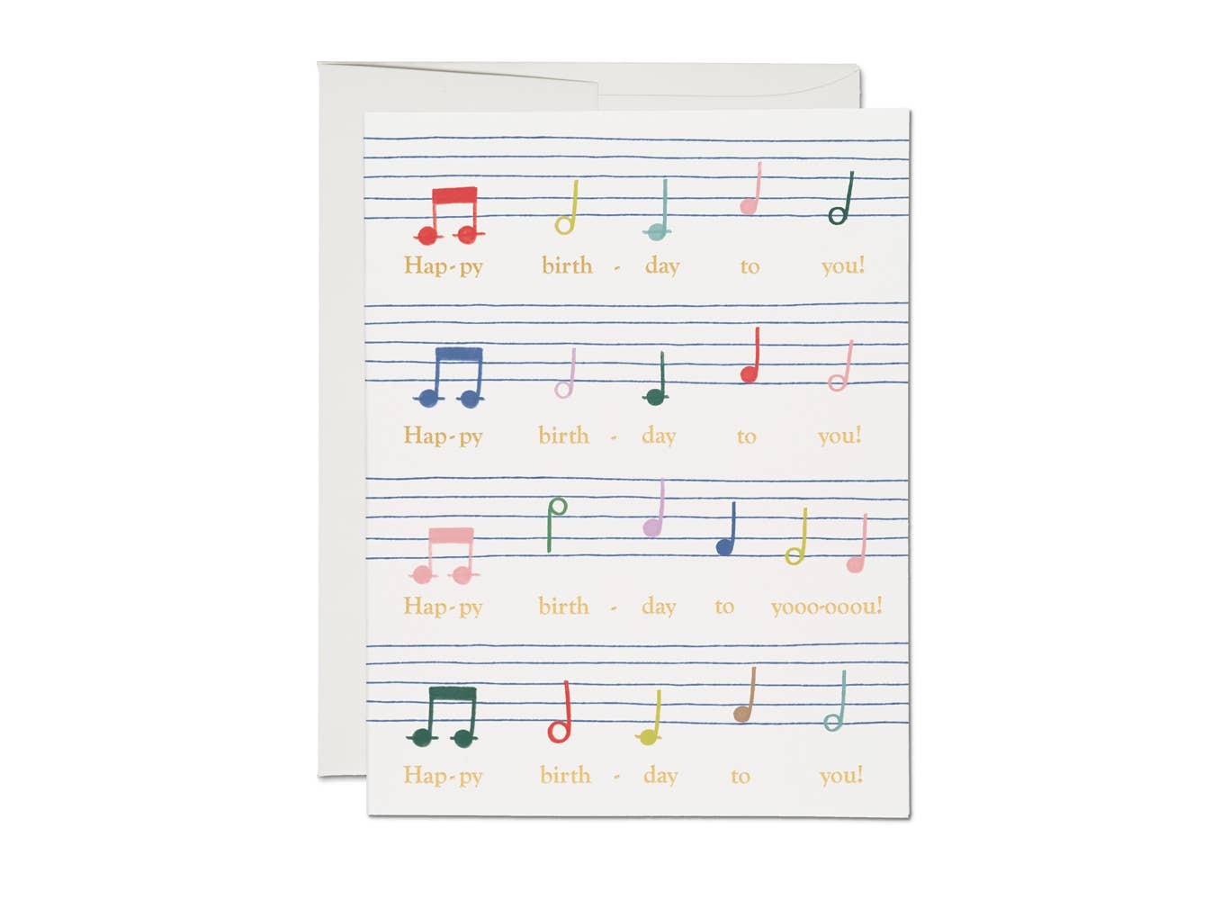 A photo of Birthday Song greeting card
