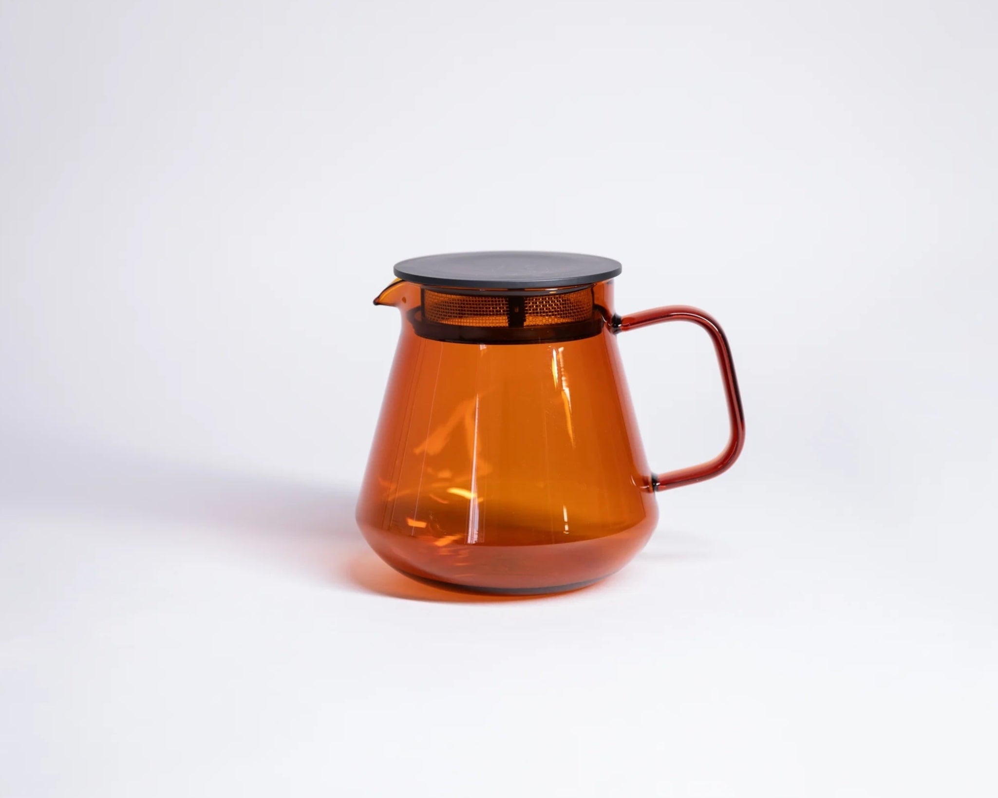 A photo of Glass Tea and Coffee Server in amber