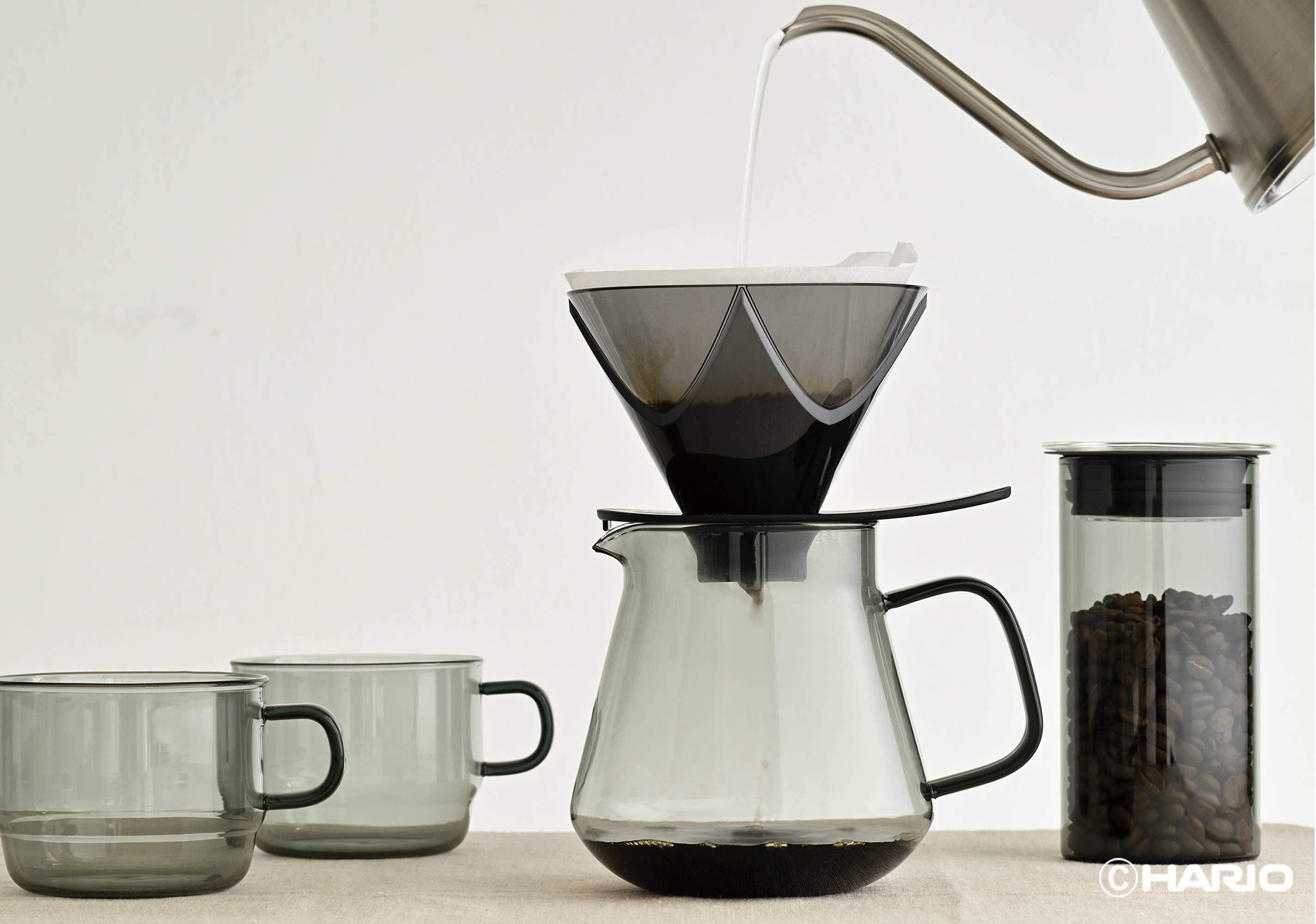 A photo of Glass Tea and Coffee Server in amber
