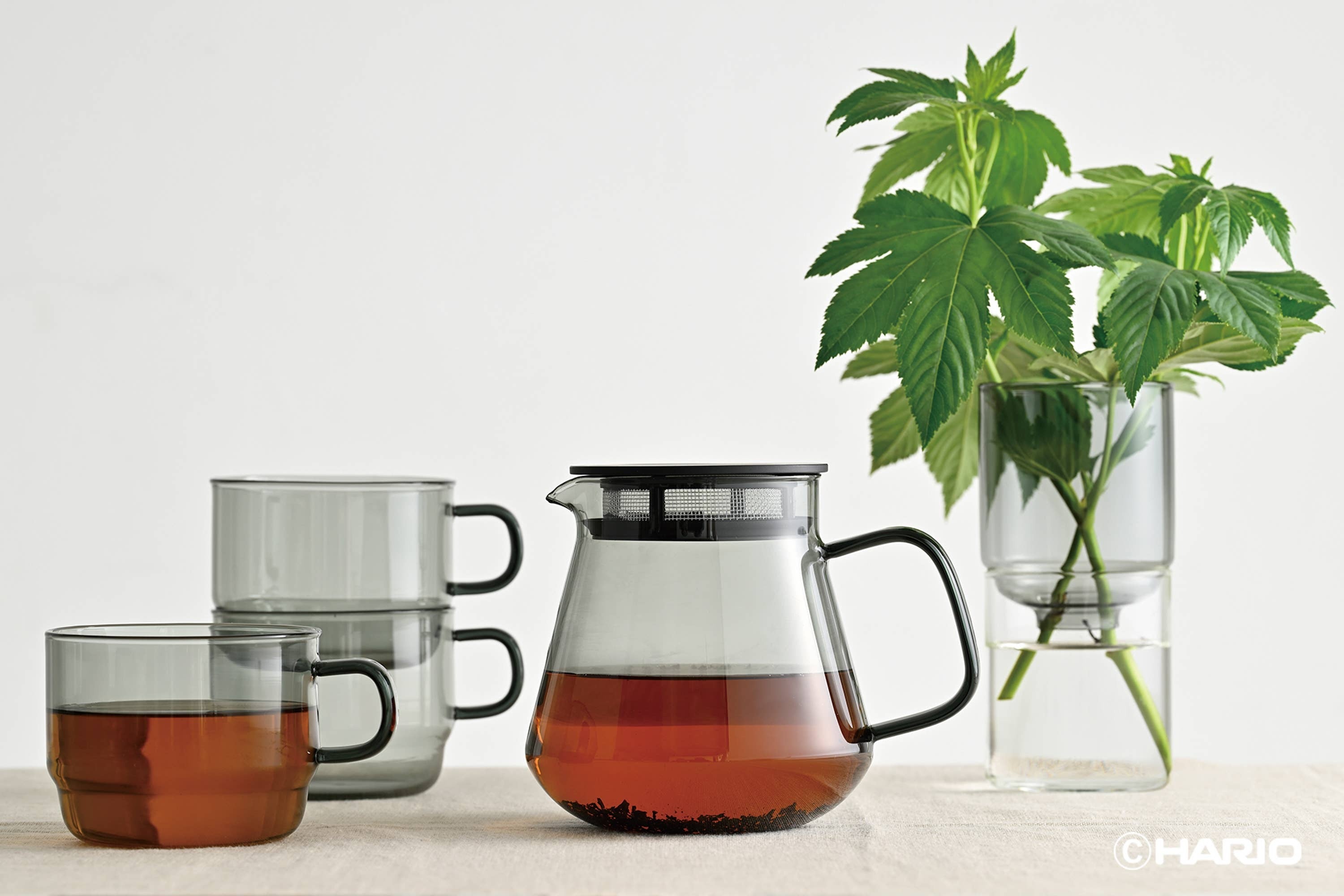 A photo of Glass Tea and Coffee Server in amber