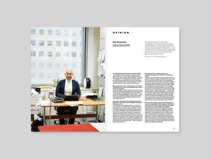 A photo of Magazine B: Muji