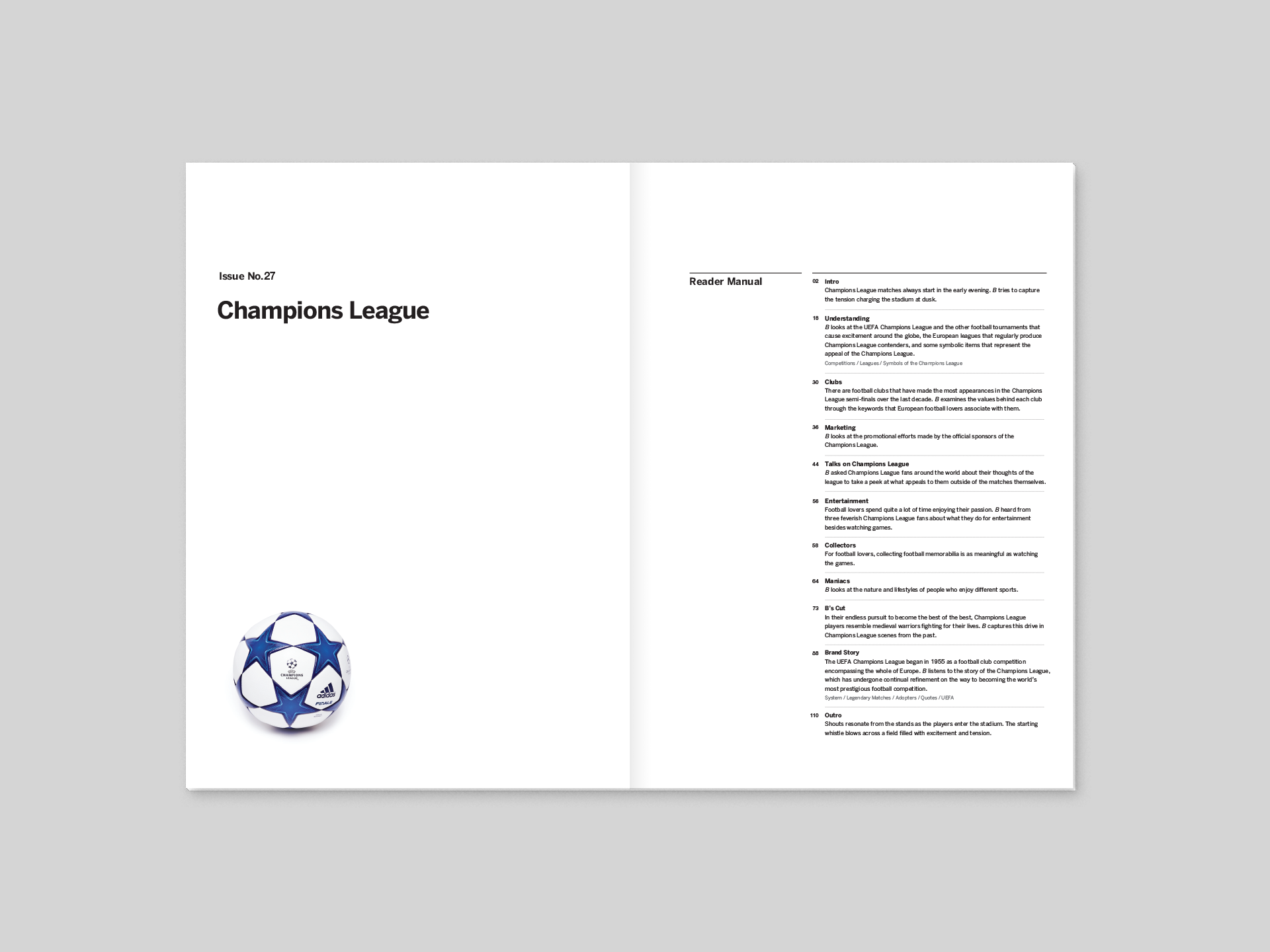 A photo of Magazine B: Champions League